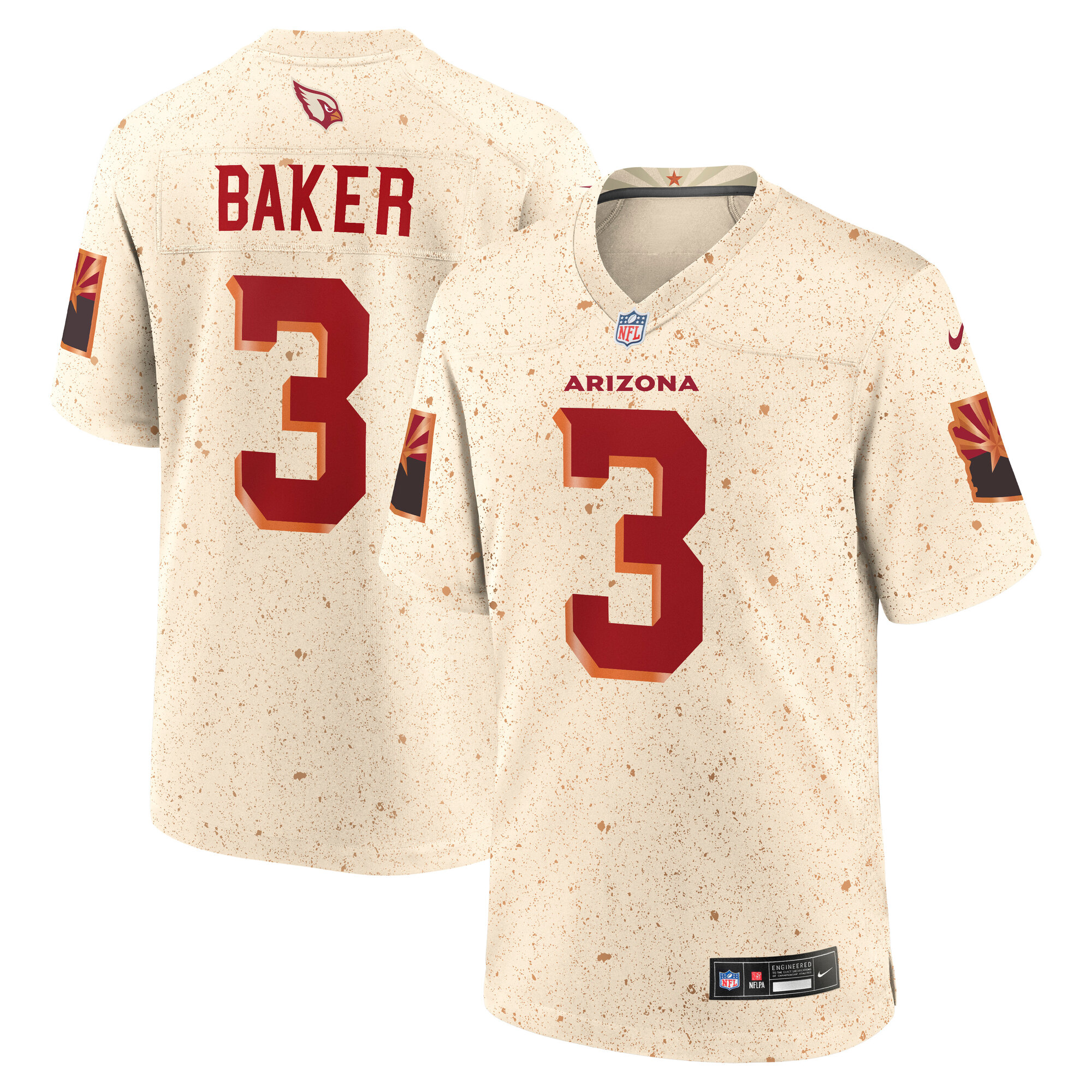 Budda Baker Arizona Cardinals 2025 Rivalries Collection Game Jersey - Natural