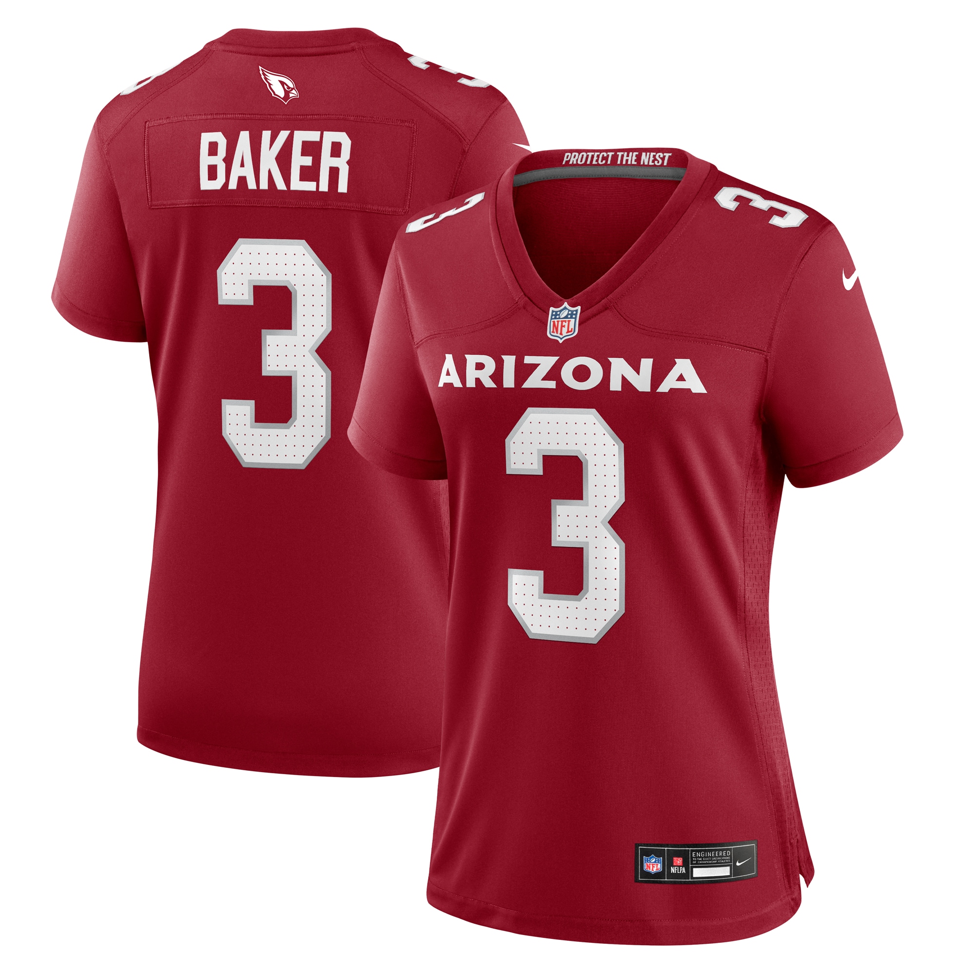 Budda Baker Arizona Cardinals Women's Team Game Jersey - Cardinal