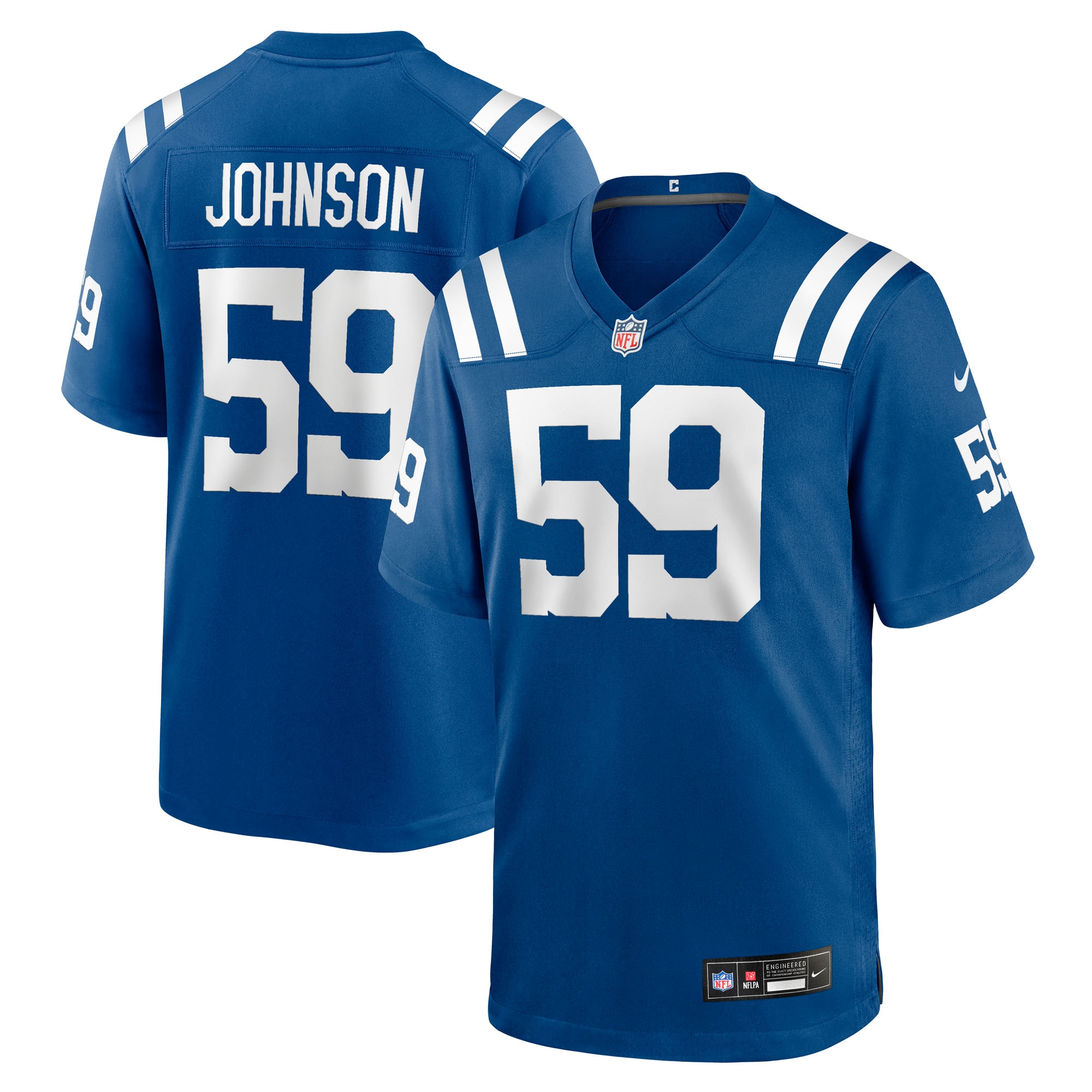 Buddy Johnson Indianapolis Colts Team Game Jersey - Royal