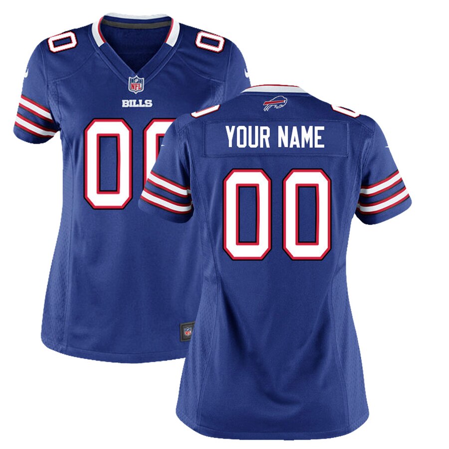 Buffalo Bills Blue Custom Jersey - Nike NFL Women’s