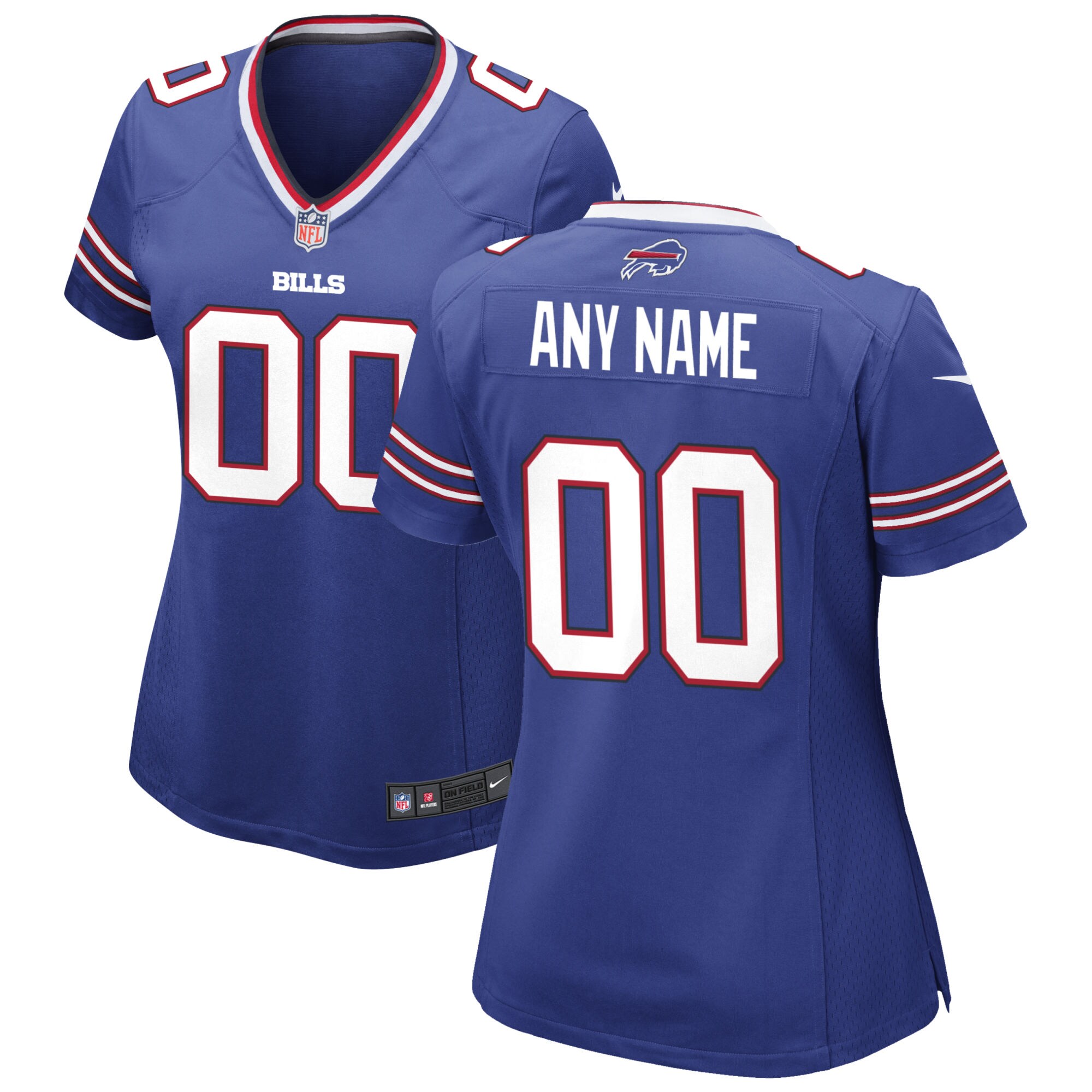 Alternative view of Buffalo Bills Blue Custom Jersey - Nike - Personalized NFL Gear 2