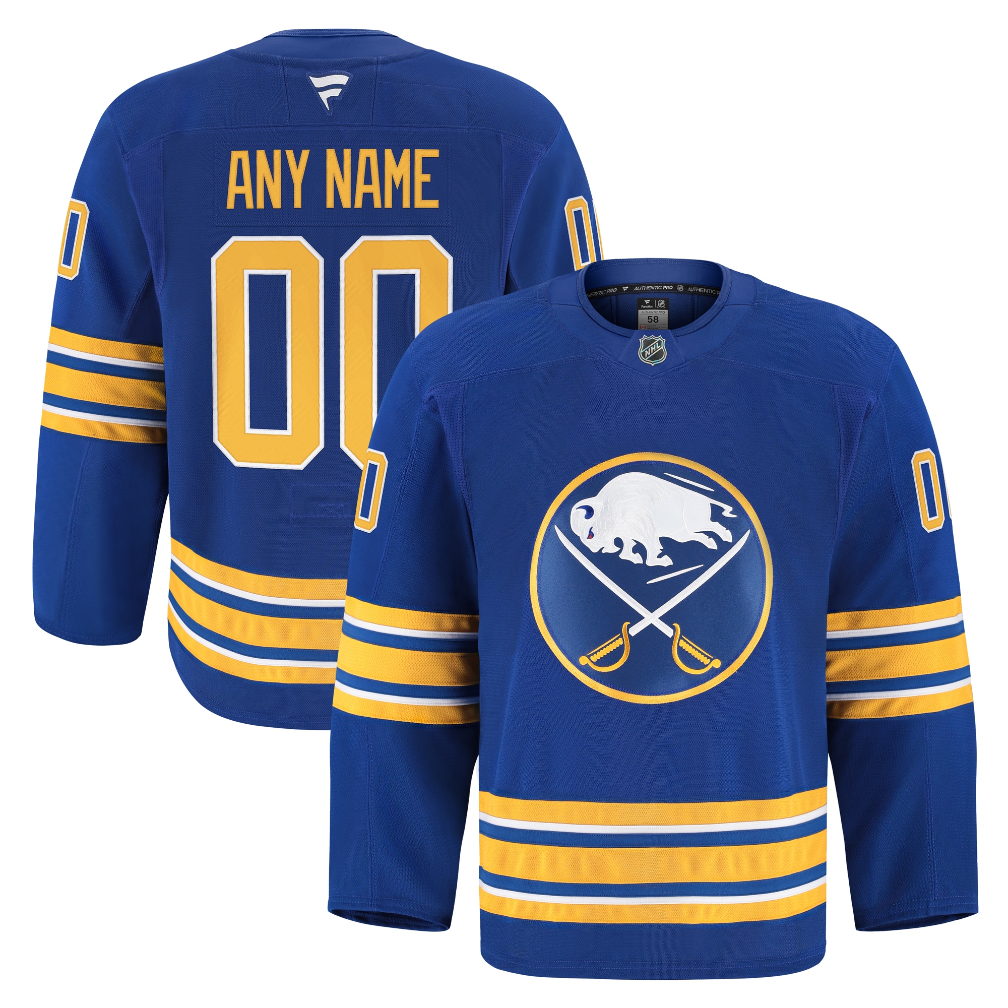 Buffalo Sabres Fanatics Home Pro Custom Jersey - Royal