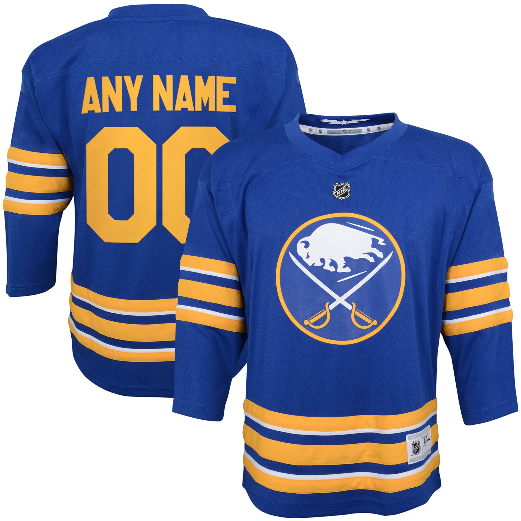 Buffalo Sabres Youth Home Custom Jersey - Blue