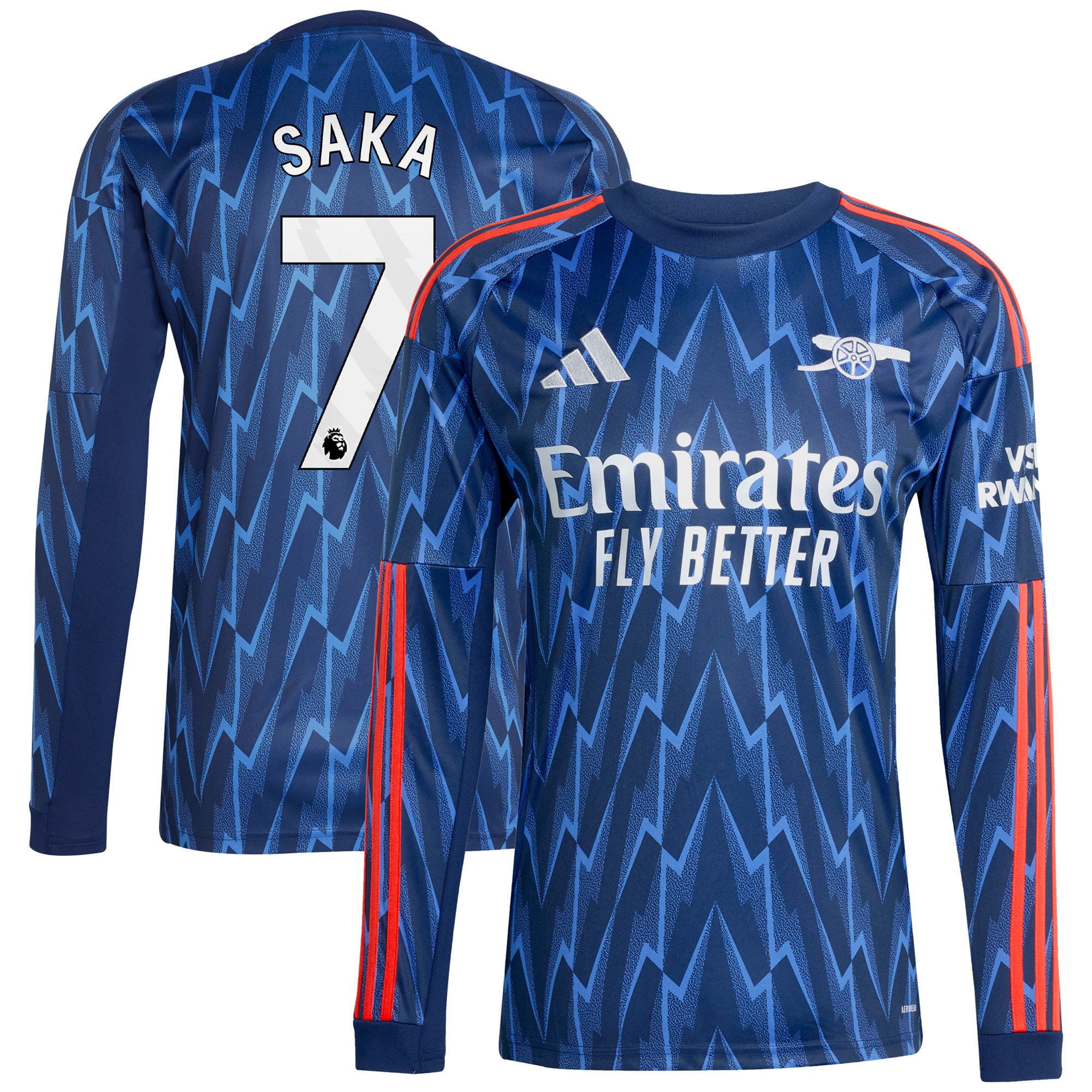 Bukayo Saka Arsenal 2025/26 Home Long Sleeve Player Jersey