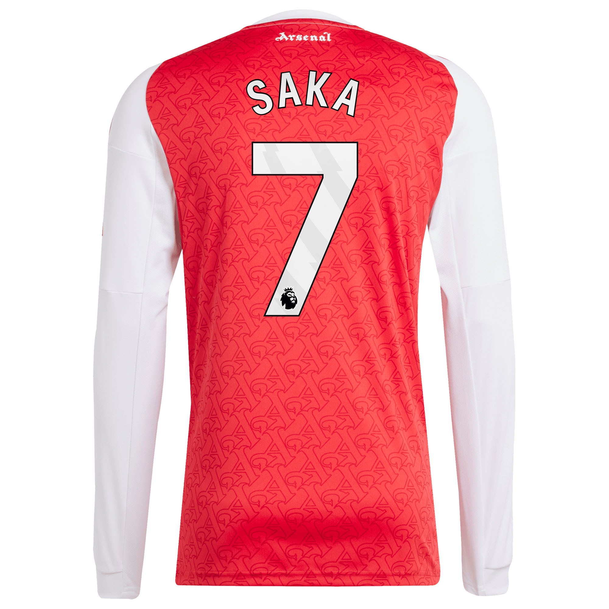 Bukayo Saka Arsenal 2025/26 Home Long Sleeve Player Jersey