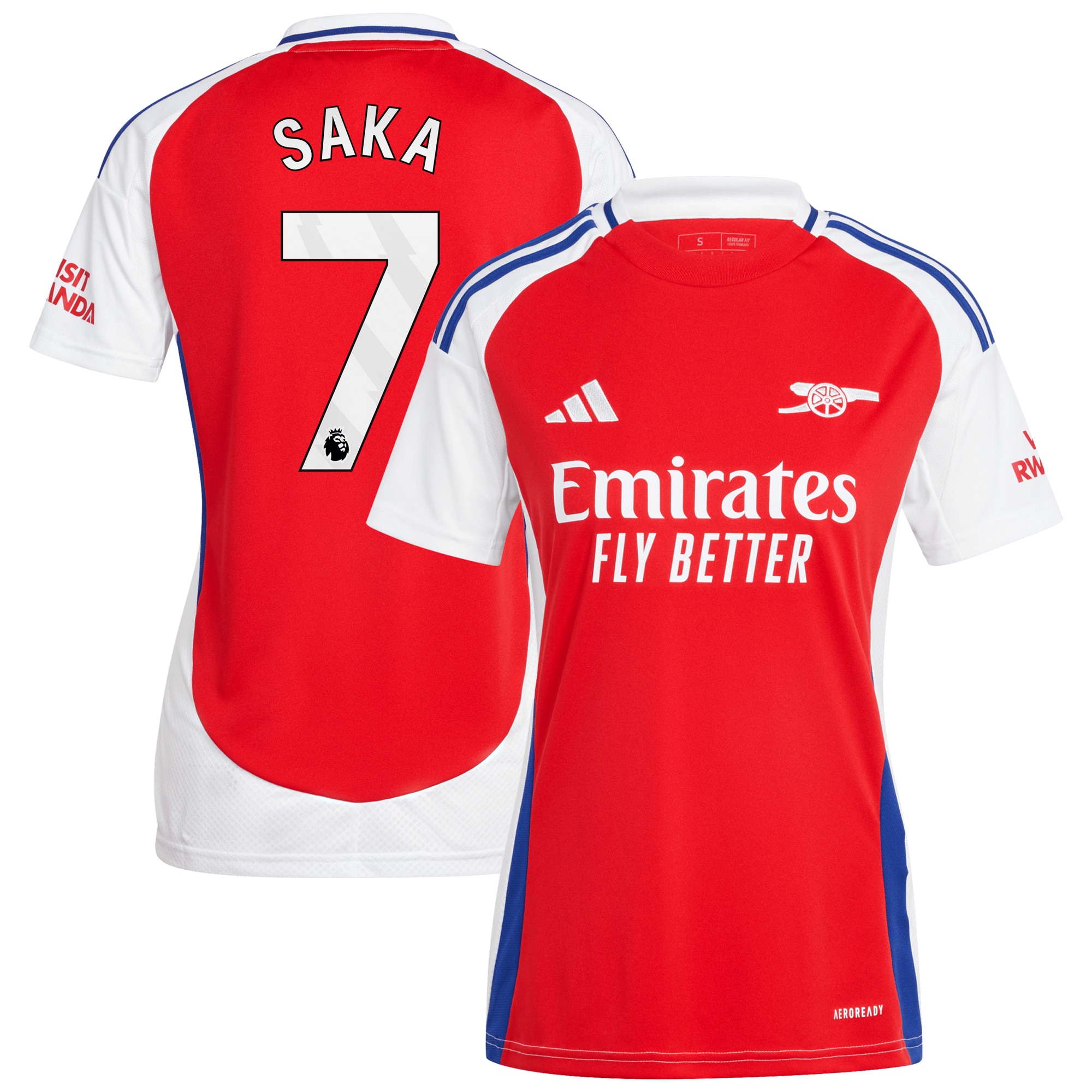 Bukayo Saka Arsenal Women's 2024/25 Home Player Jersey – Red