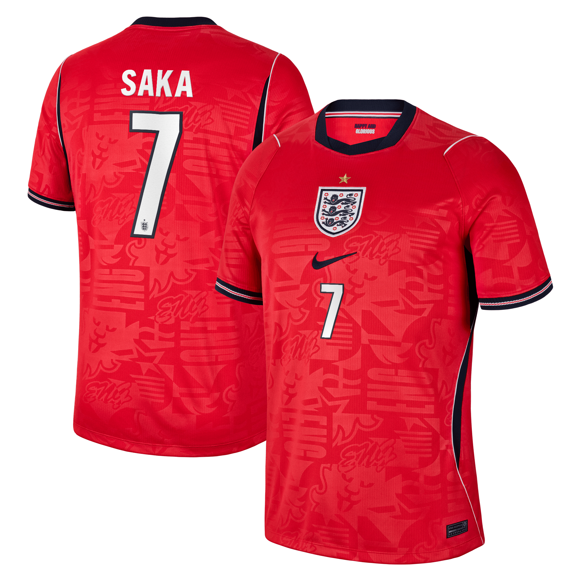 Bukayo Saka England National Team 2026 Away Stadium Jersey