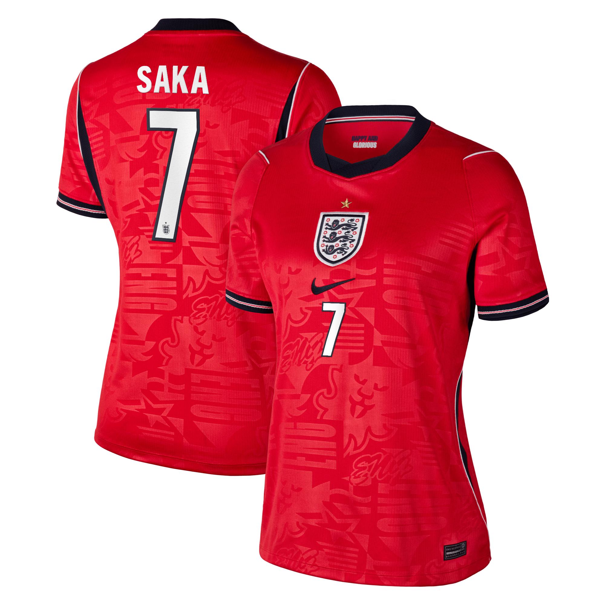 Bukayo Saka England National Team Women's 2026 Away Stadium Jersey