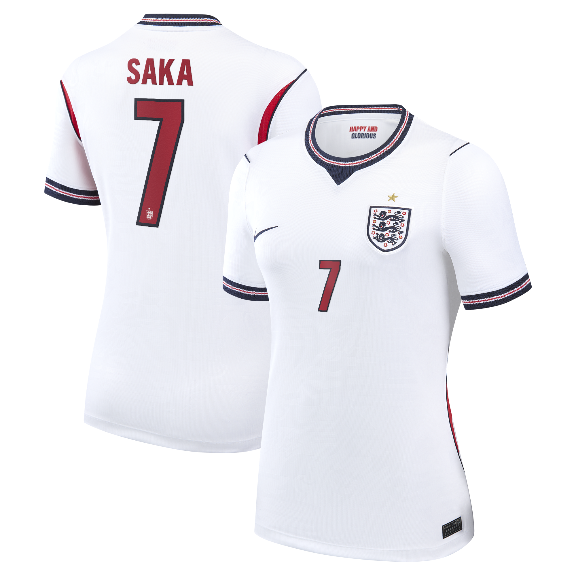 Bukayo Saka England National Team Women's 2026 Home Stadium Jersey