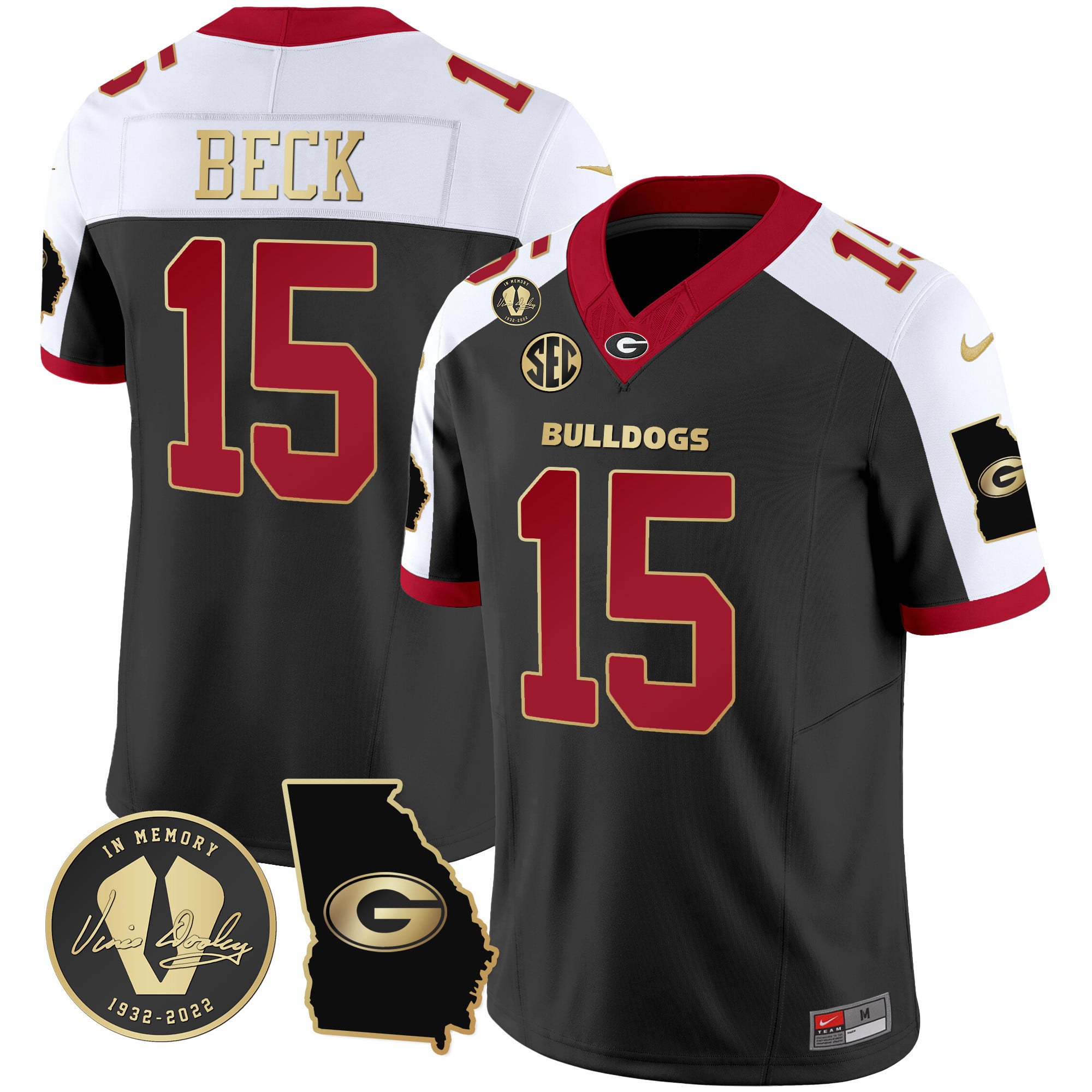 Bulldogs Beck #15 Jersey - Nike Bulldogs Beck #15 Black Jersey - Vince