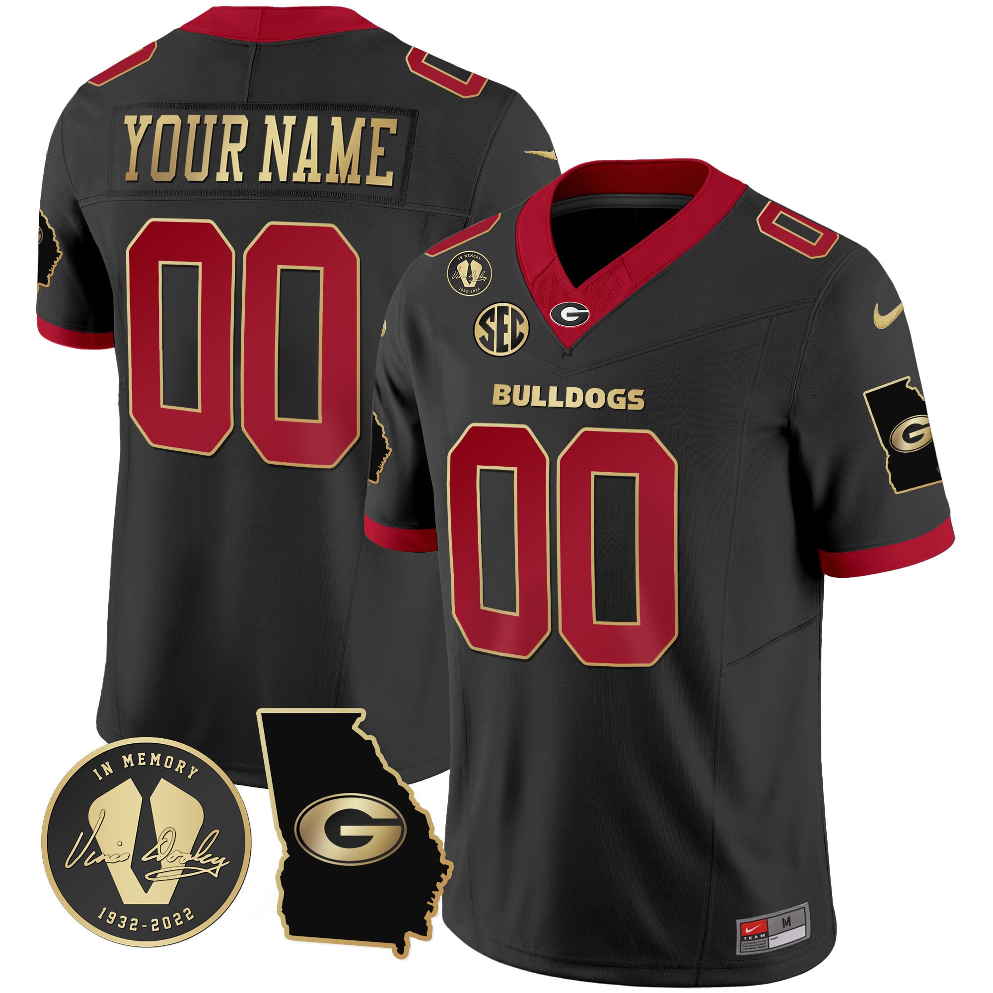 Alternative view of Bulldogs Doley Jersey Black - Nike Bulldogs Doley Jersey - Black Vince