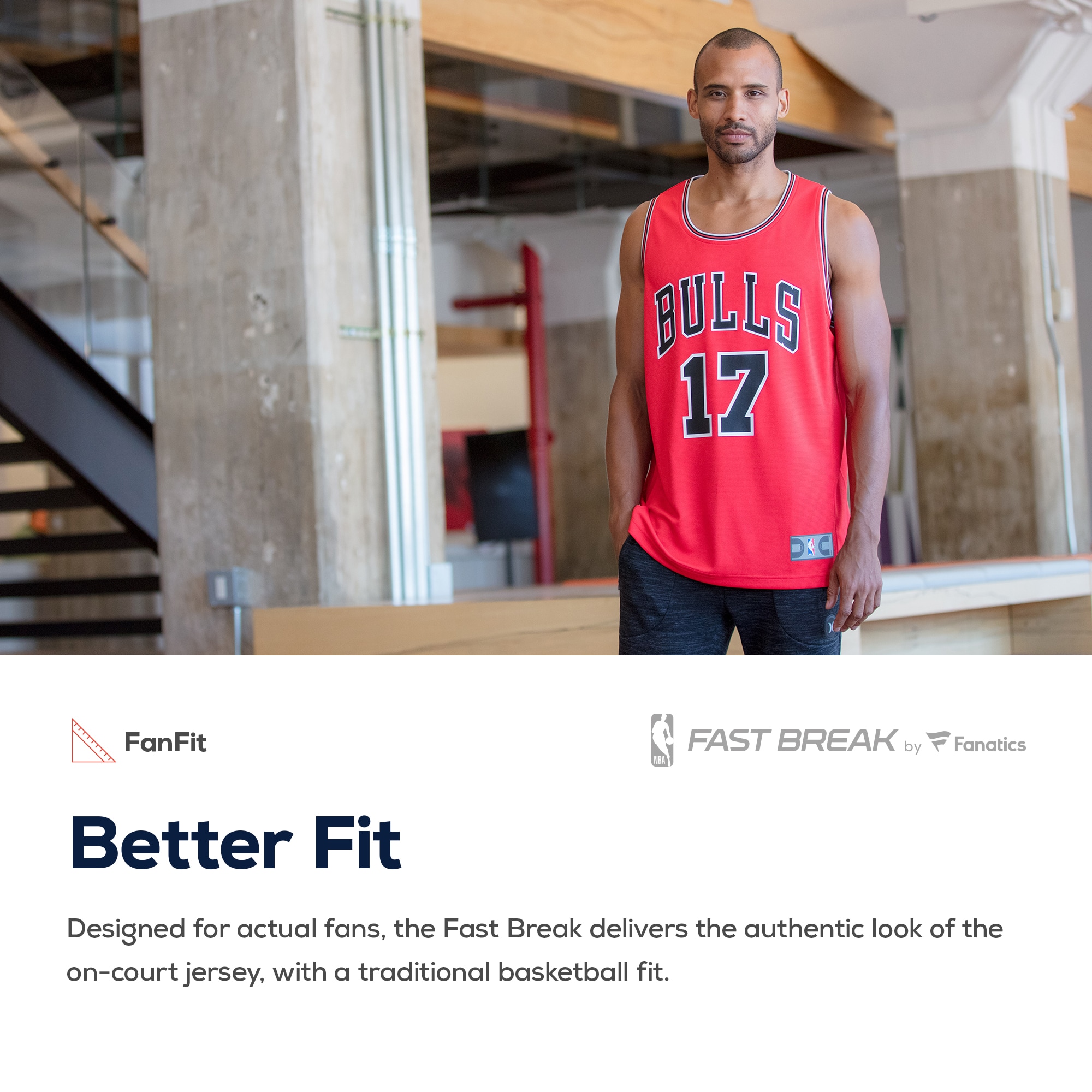 Alternative view of Bulls Red Custom Jersey - Fanatics - Personalize Your Own!