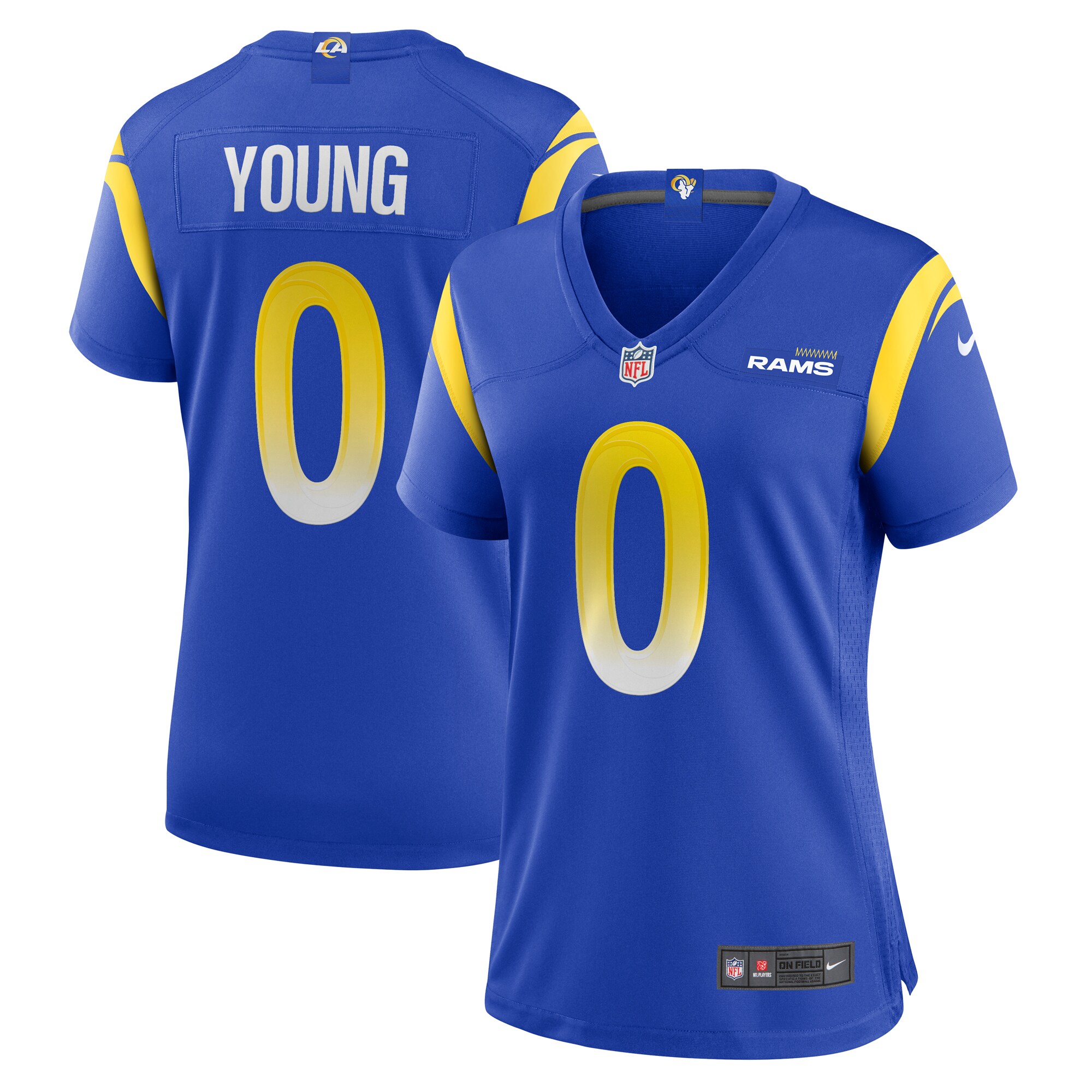Byron Young Los Angeles Rams Women's Home Game Jersey - Royal