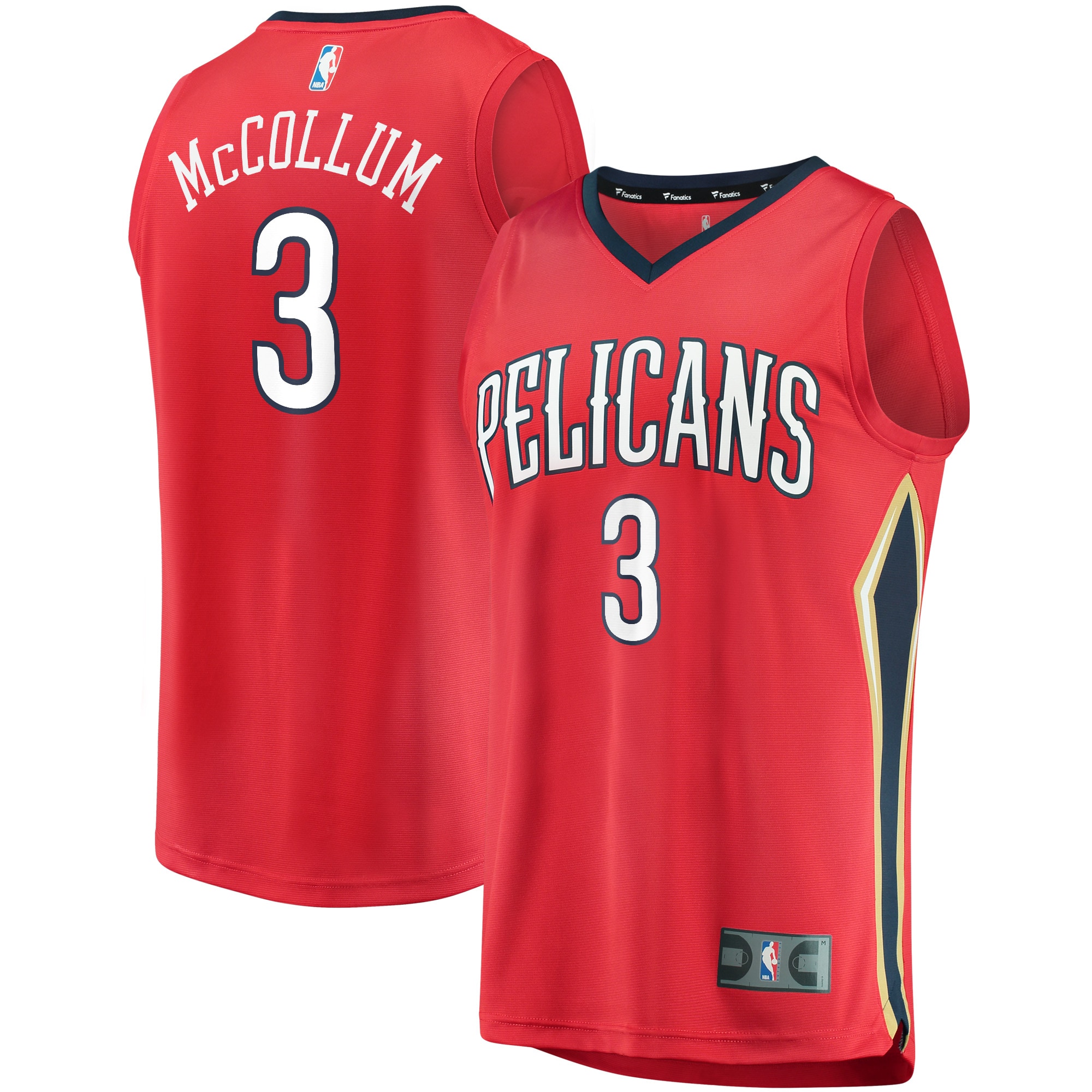 C.J. McCollum New Orleans Pelicans Fanatics Youth Fast Break Player Jersey Red - Statement Edition