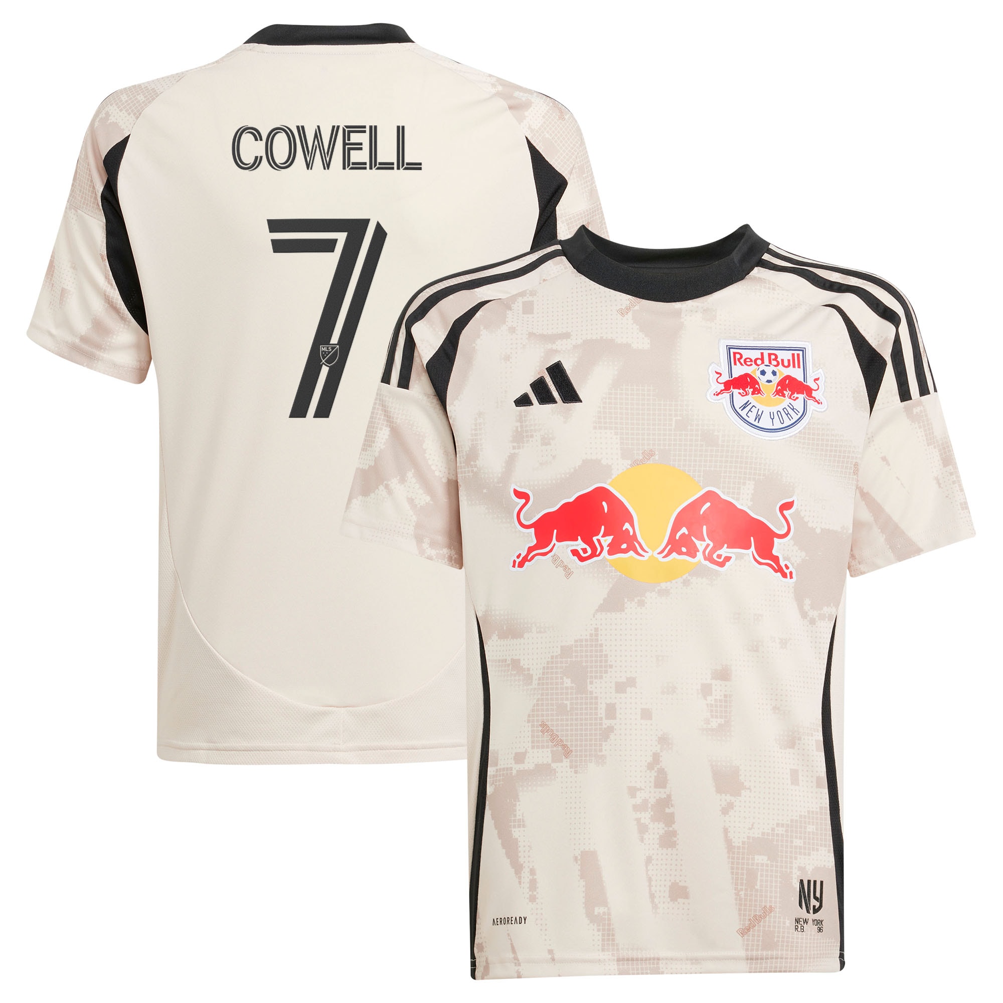 Cade Cowell New York Red Bulls Youth 2025 Stone Kit Jersey - Tan