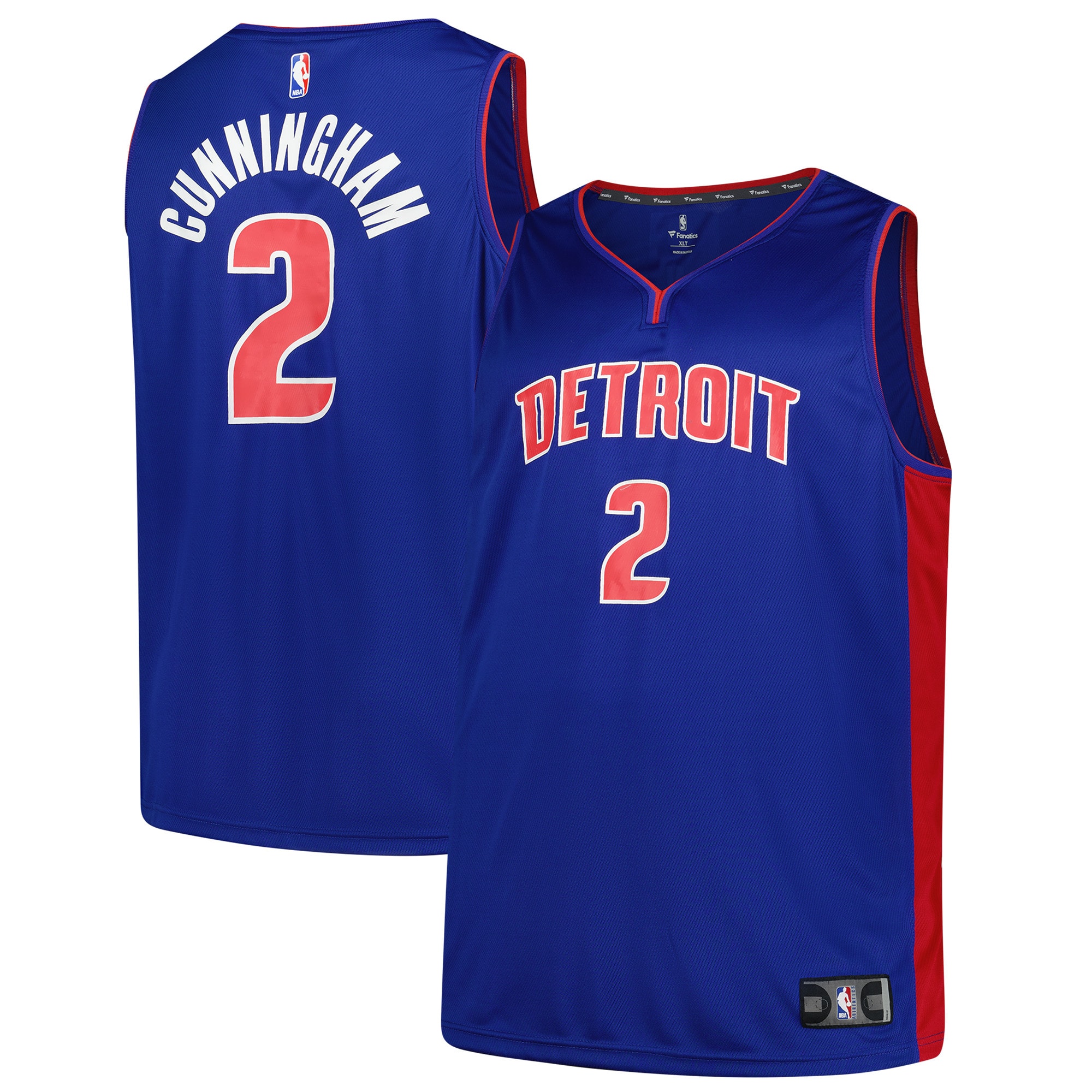 Cade Cunningham Detroit Pistons Fanatics Big & Tall Fast Break Player Jersey - Blue - Icon Edition