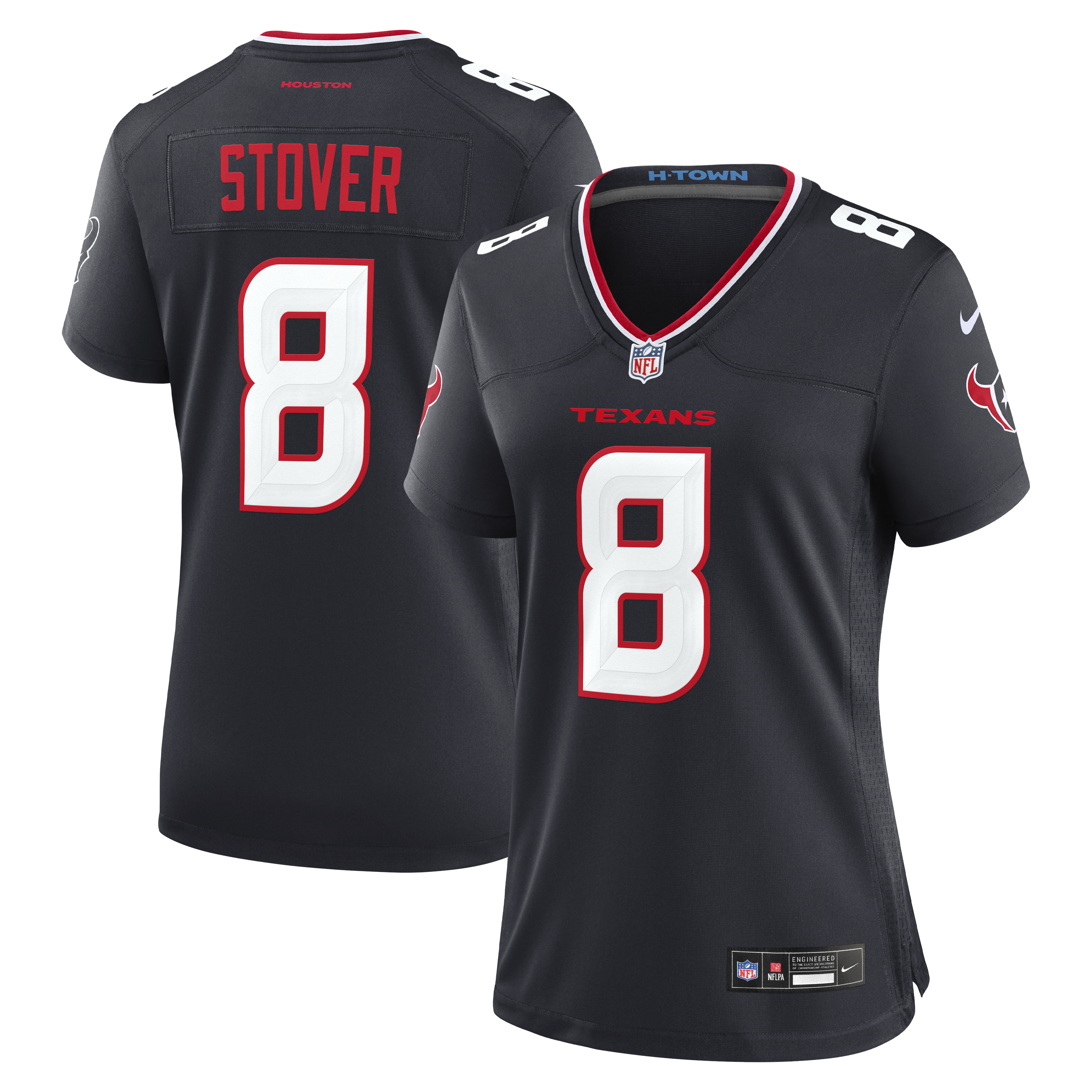 Cade Stover Houston Texans Women's Team Game Jersey - Navy