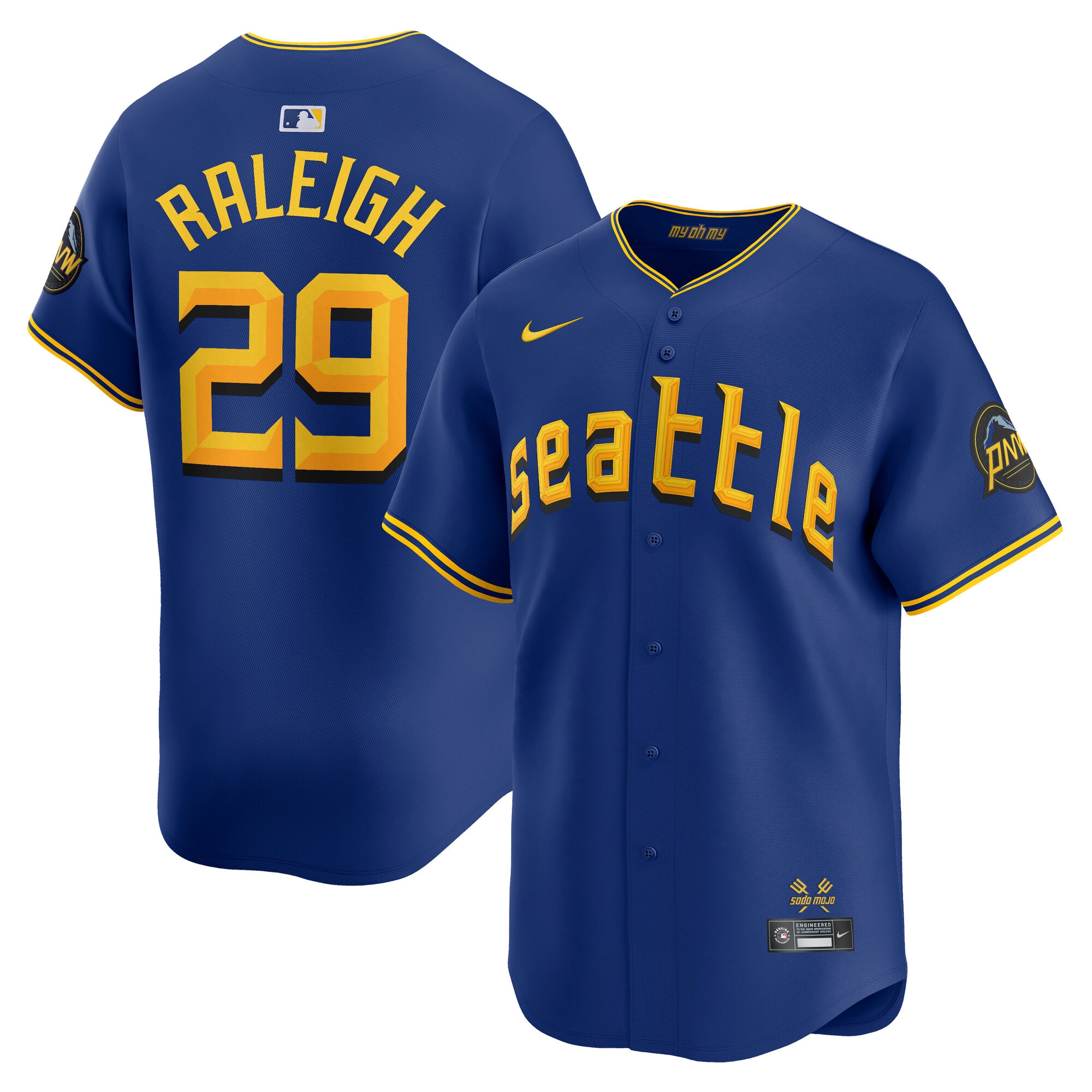 Cal Raleigh Seattle Mariners City Connect Limited Jersey - Blue