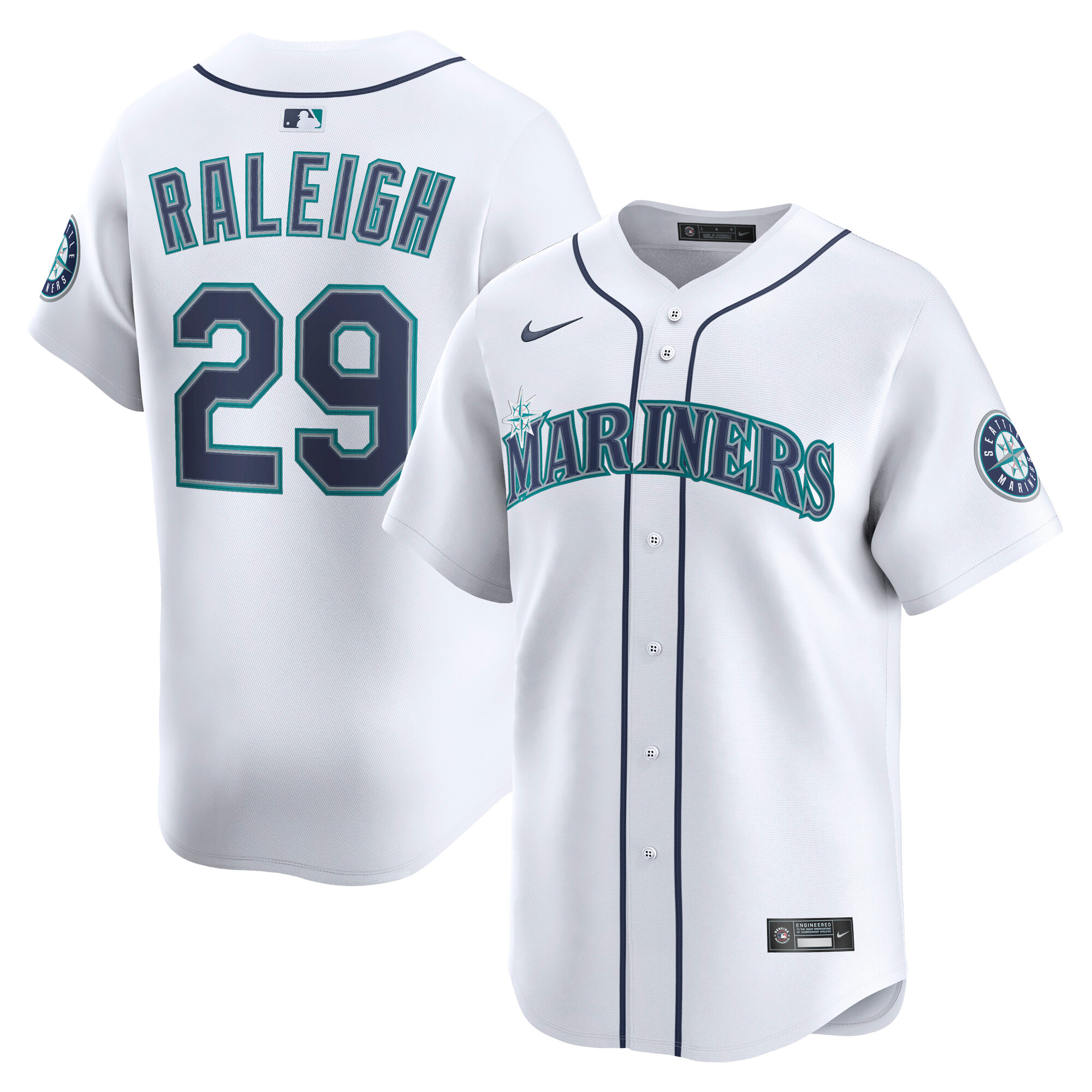 Cal Raleigh Seattle Mariners Home Limited Player Jersey
