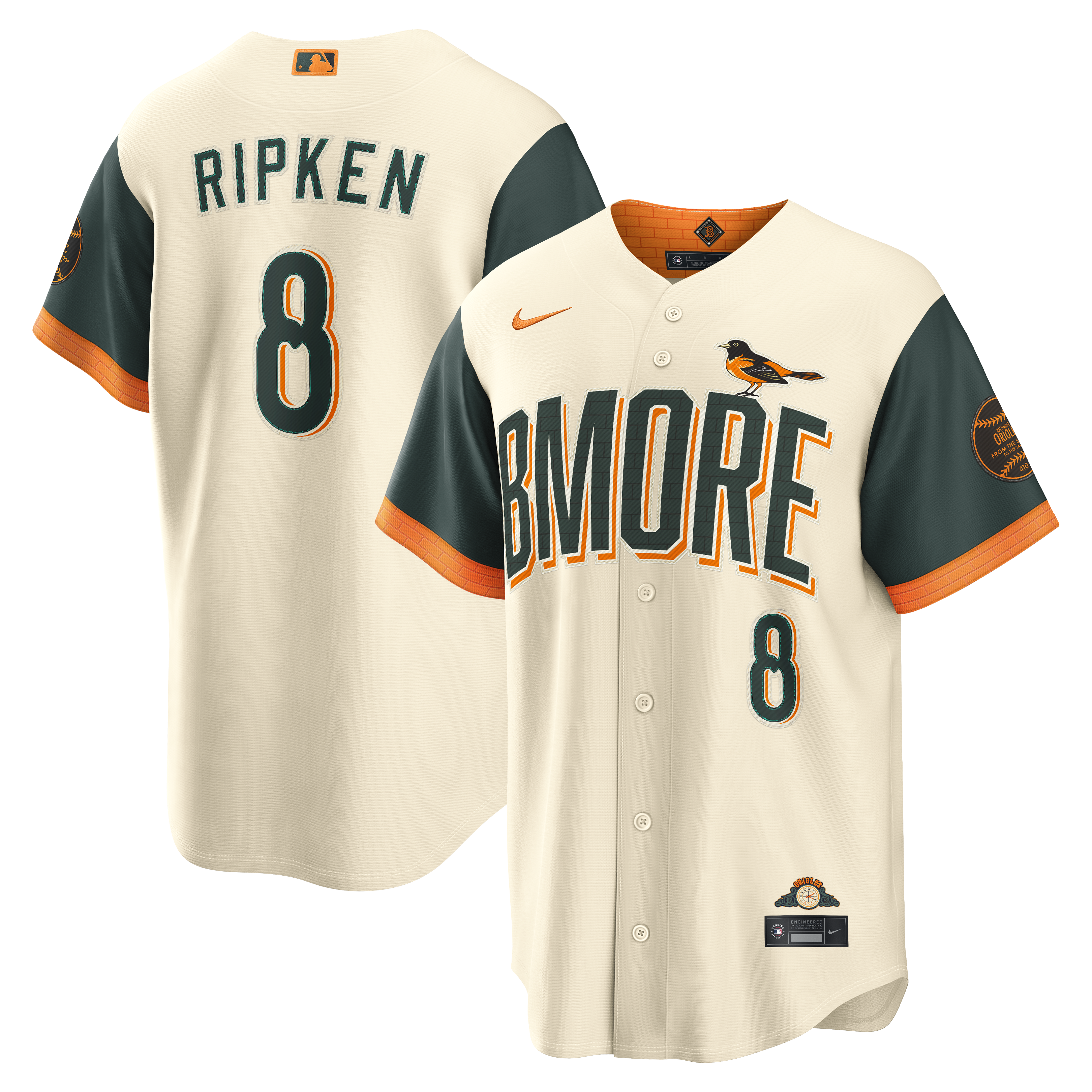 Cal Ripken Jr. Baltimore Orioles 2026 City Connect Stadium Jersey - Natural