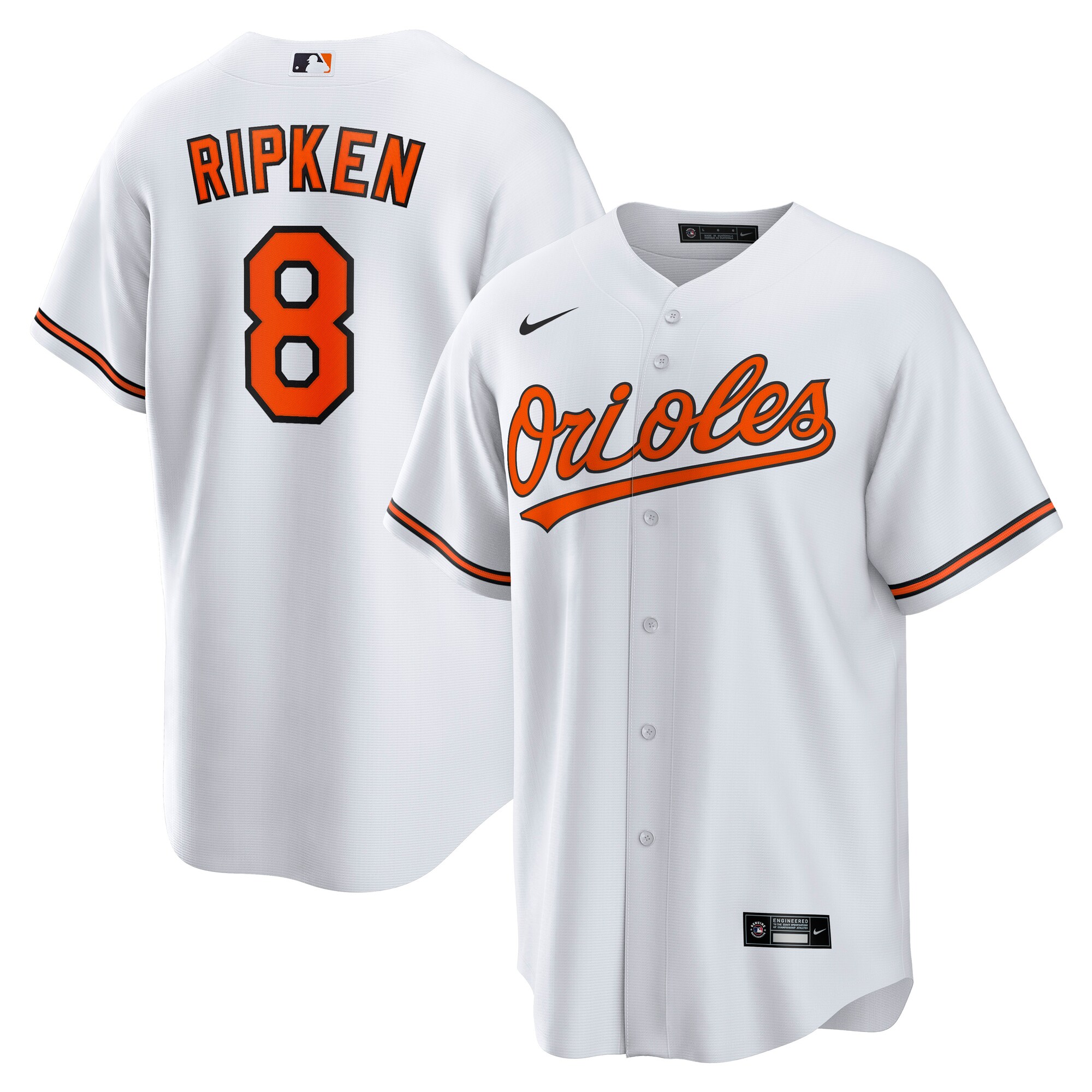 Cal Ripken Jr. Baltimore Orioles Throwback Player Jersey - White