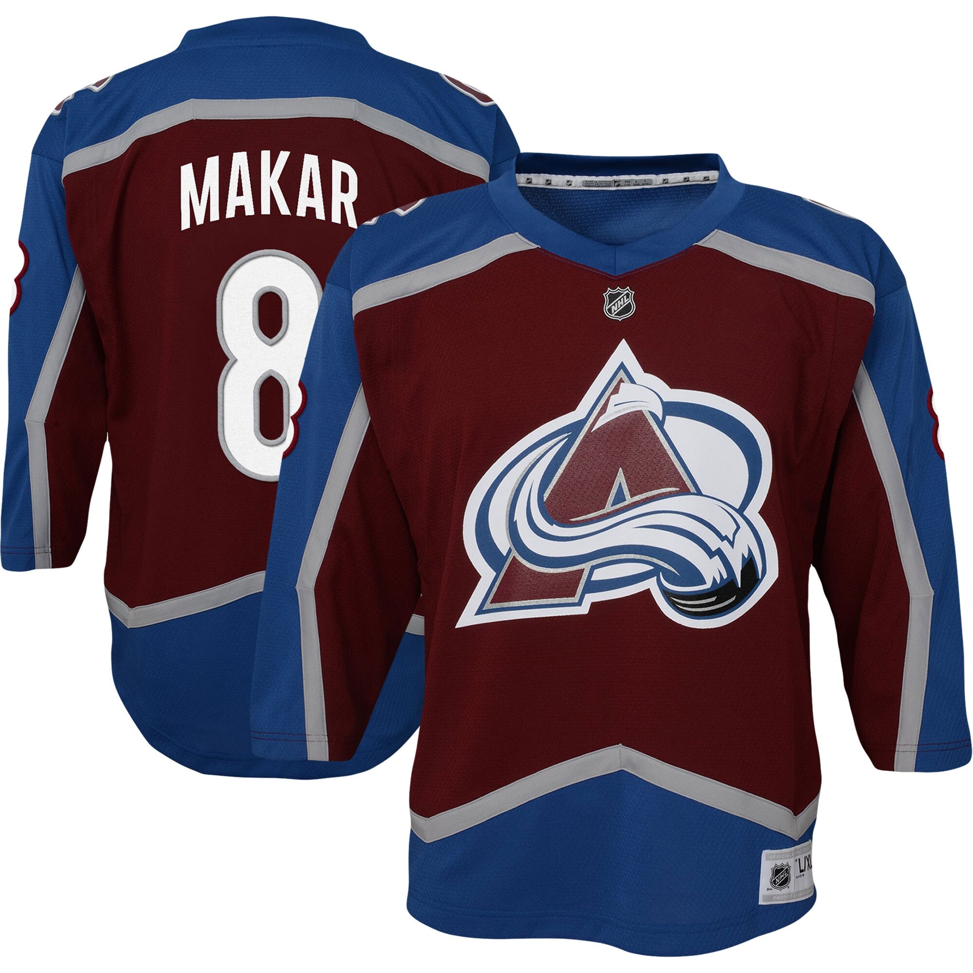 Cale Makar Colorado Avalanche Youth Home Player Jersey - Burgundy