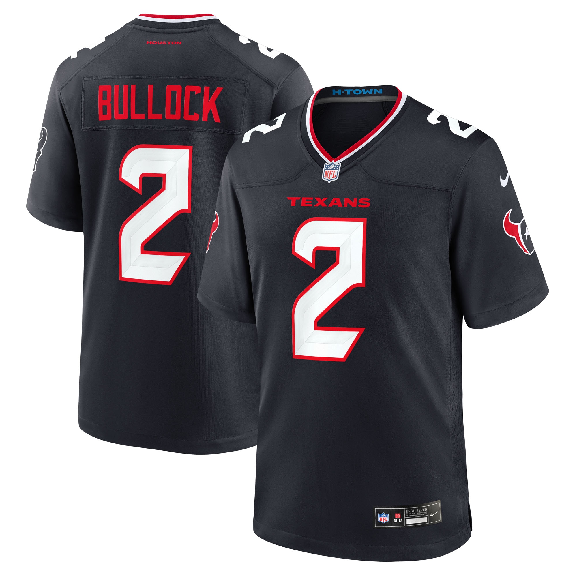Calen Bullock Houston Texans Team Game Jersey - Navy