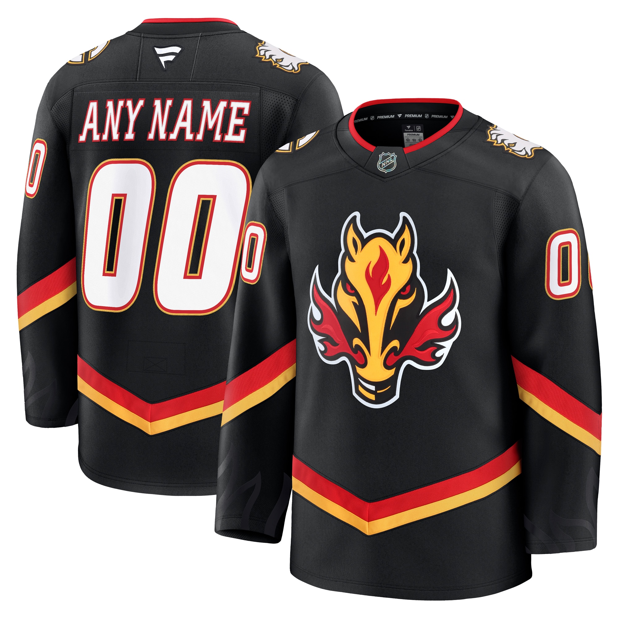 Calgary Flames Fanatics Alternate Premium Custom Jersey