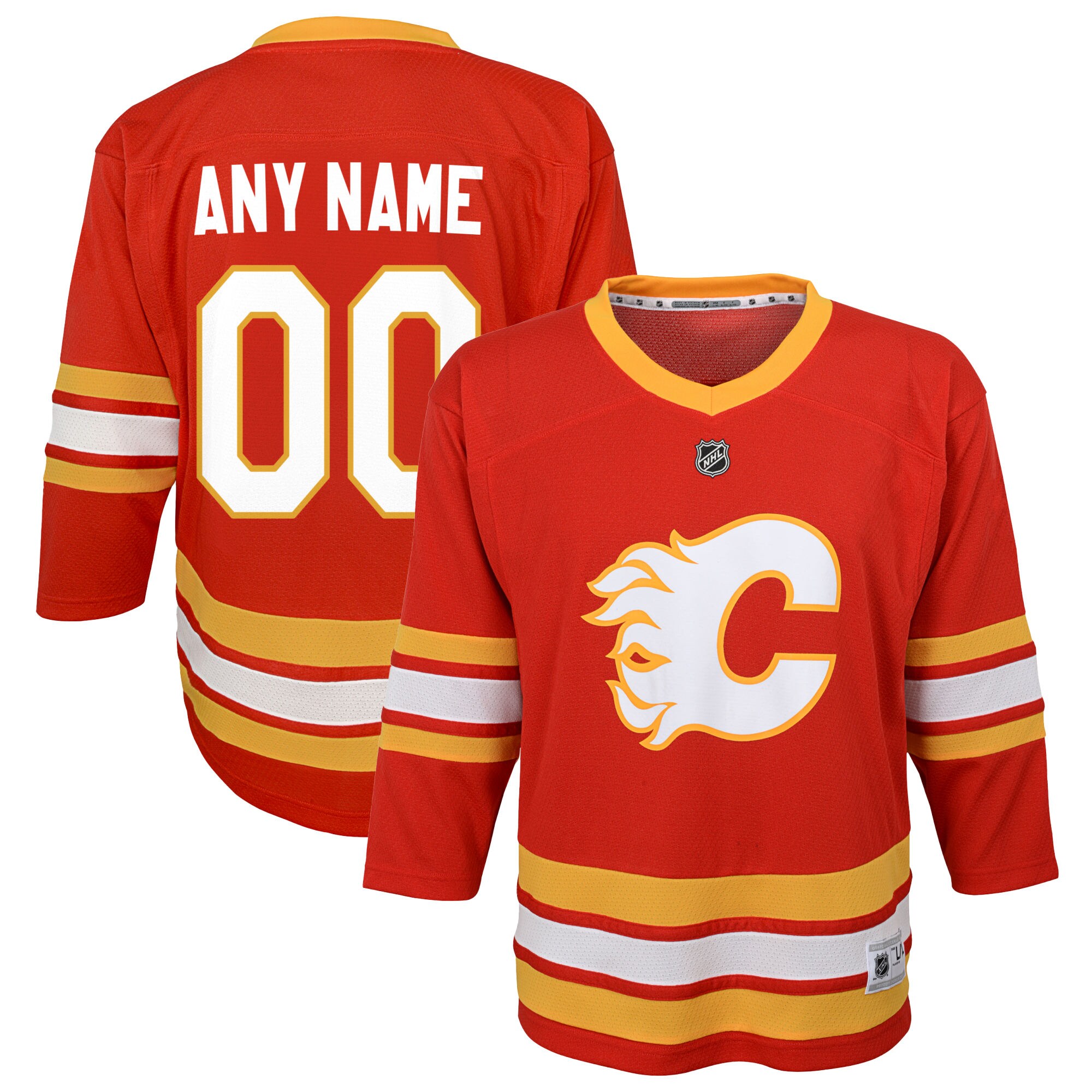 Calgary Flames Red Custom Jersey - NHL Official 2