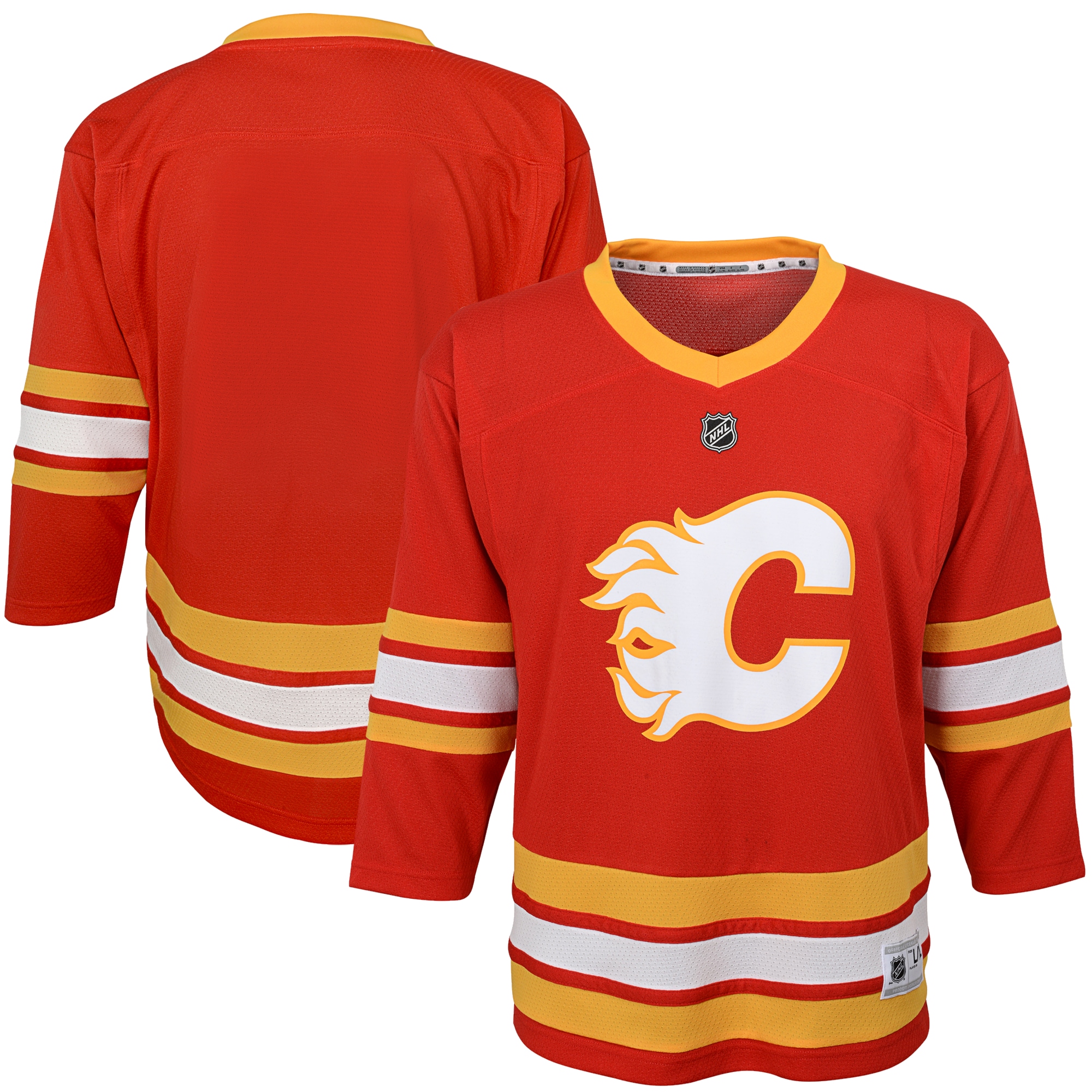 Calgary Flames Youth Home Blank Jersey - Red
