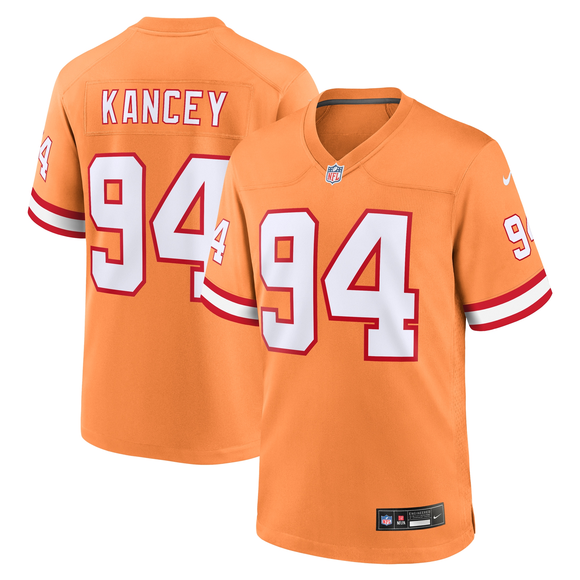 Calijah Kancey Tampa Bay Buccaneers Alternate Game Jersey