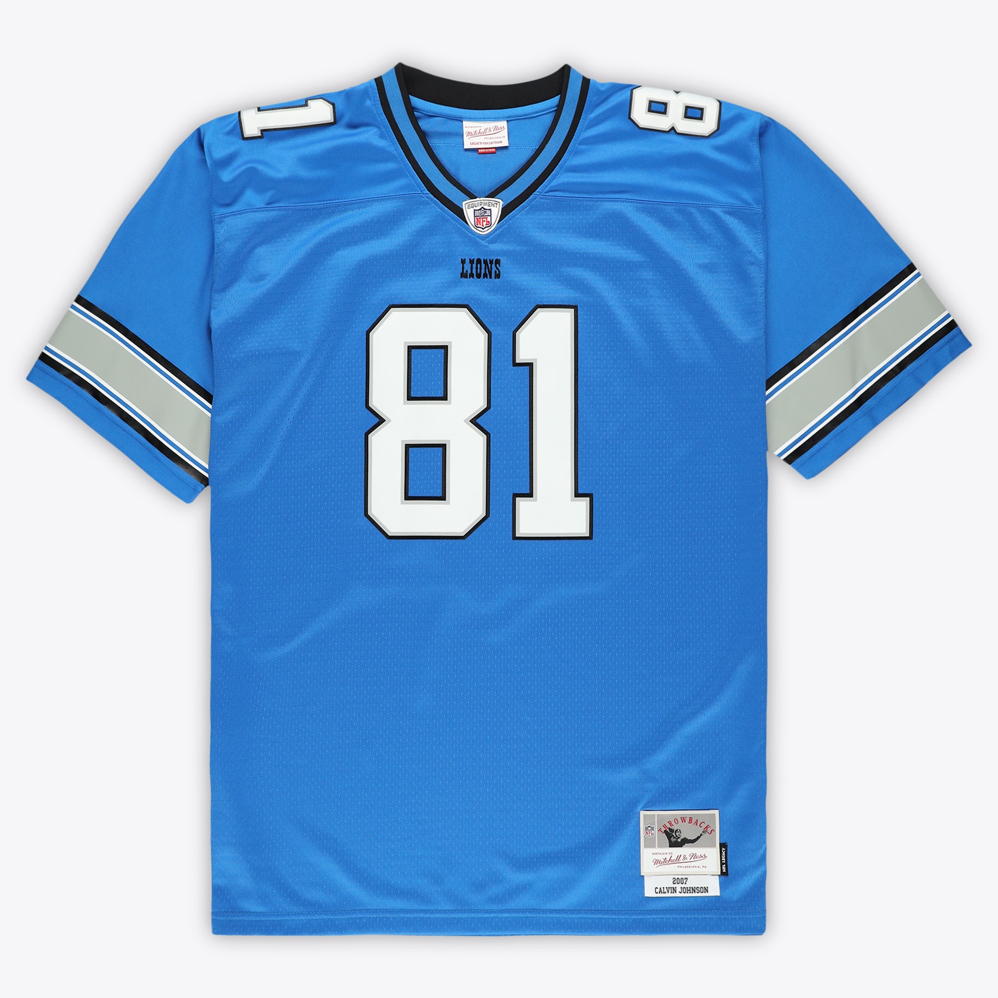 Calvin Johnson Detroit Lions Big & Tall 2007 Legacy Retired Player Jersey - Blue