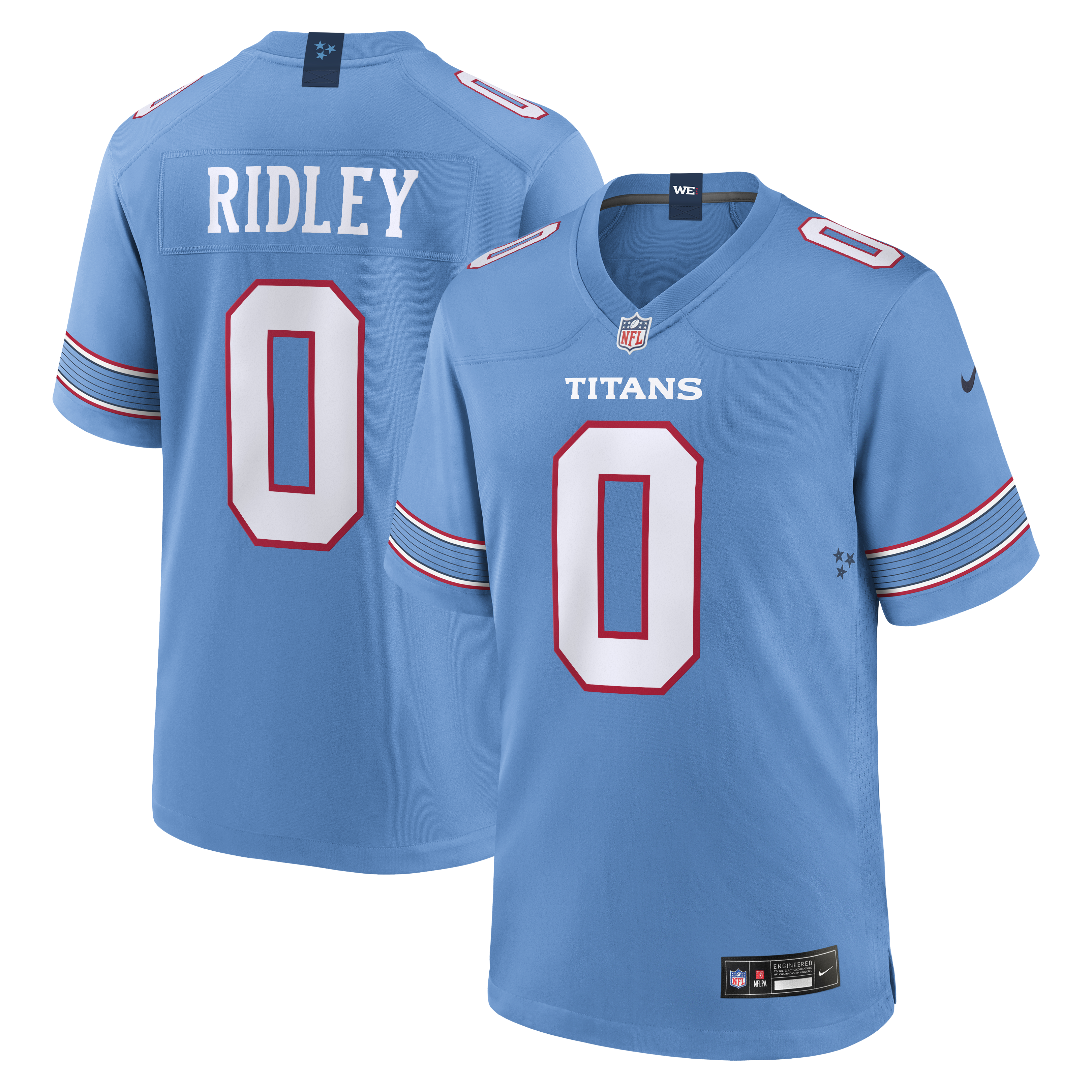 Calvin Ridley Tennessee Titans Game Jersey - Light Blue