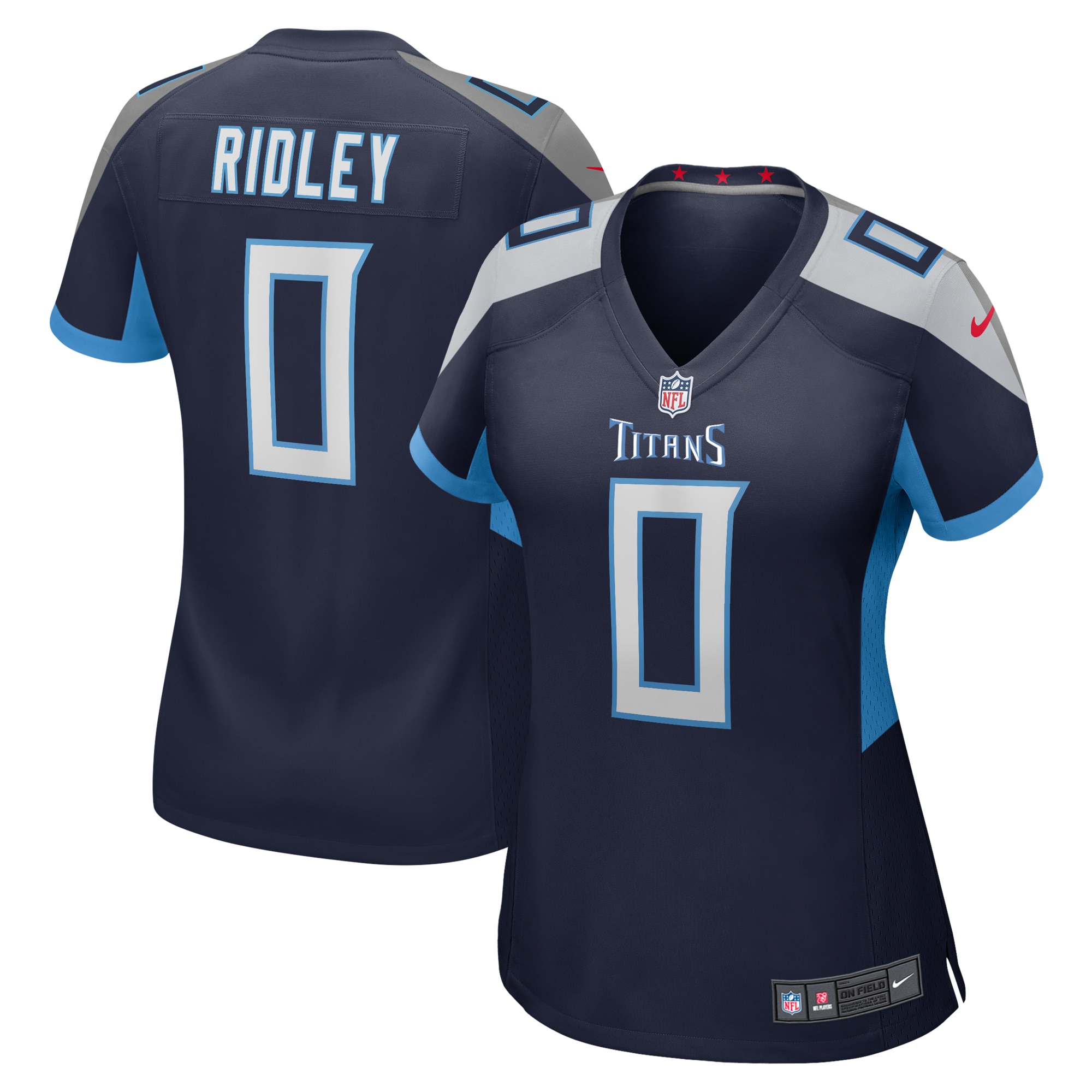 Calvin Ridley Tennessee Titans Women's Game Player Jersey - Navy