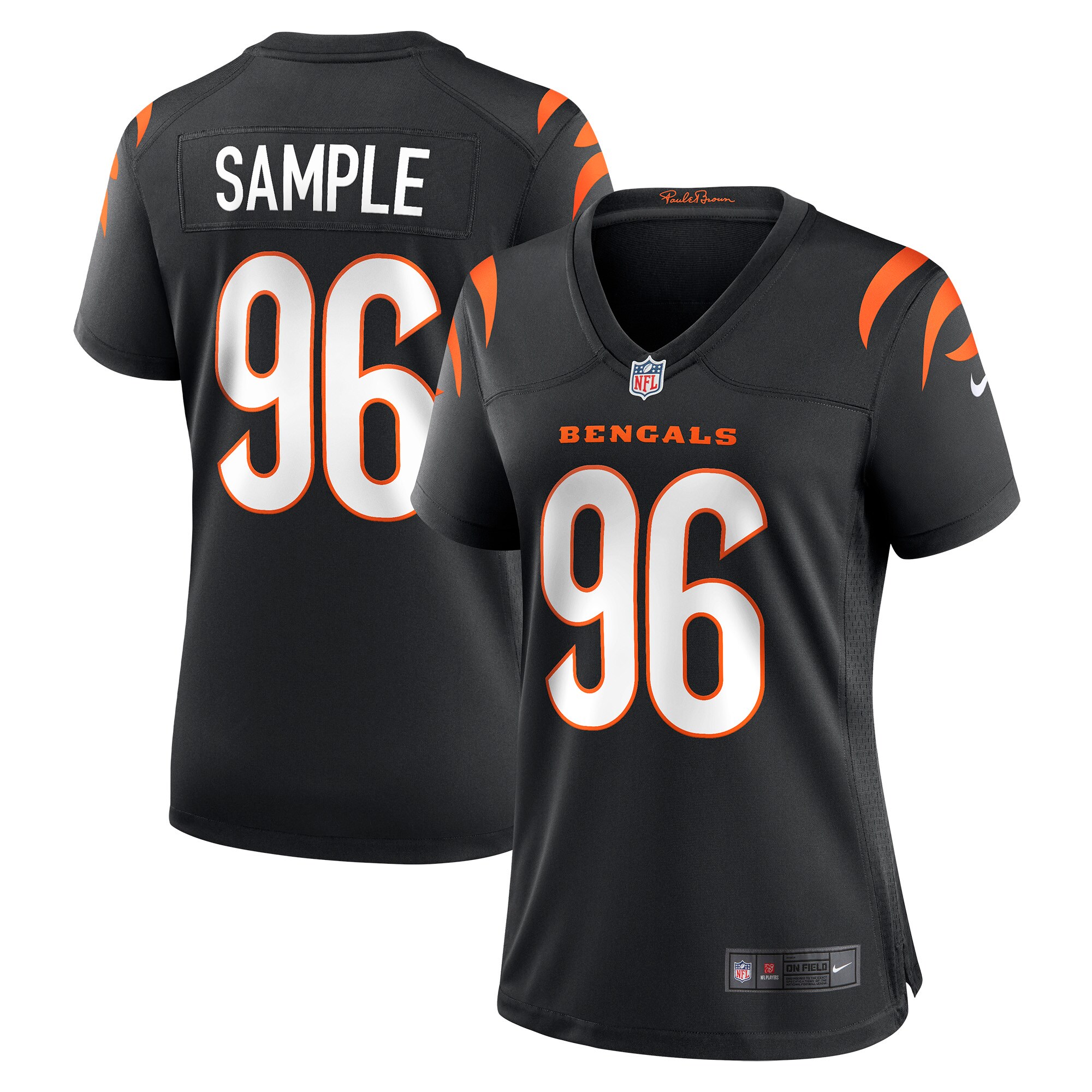 Cam Sample Cincinnati Bengals Women's Game Jersey - Black