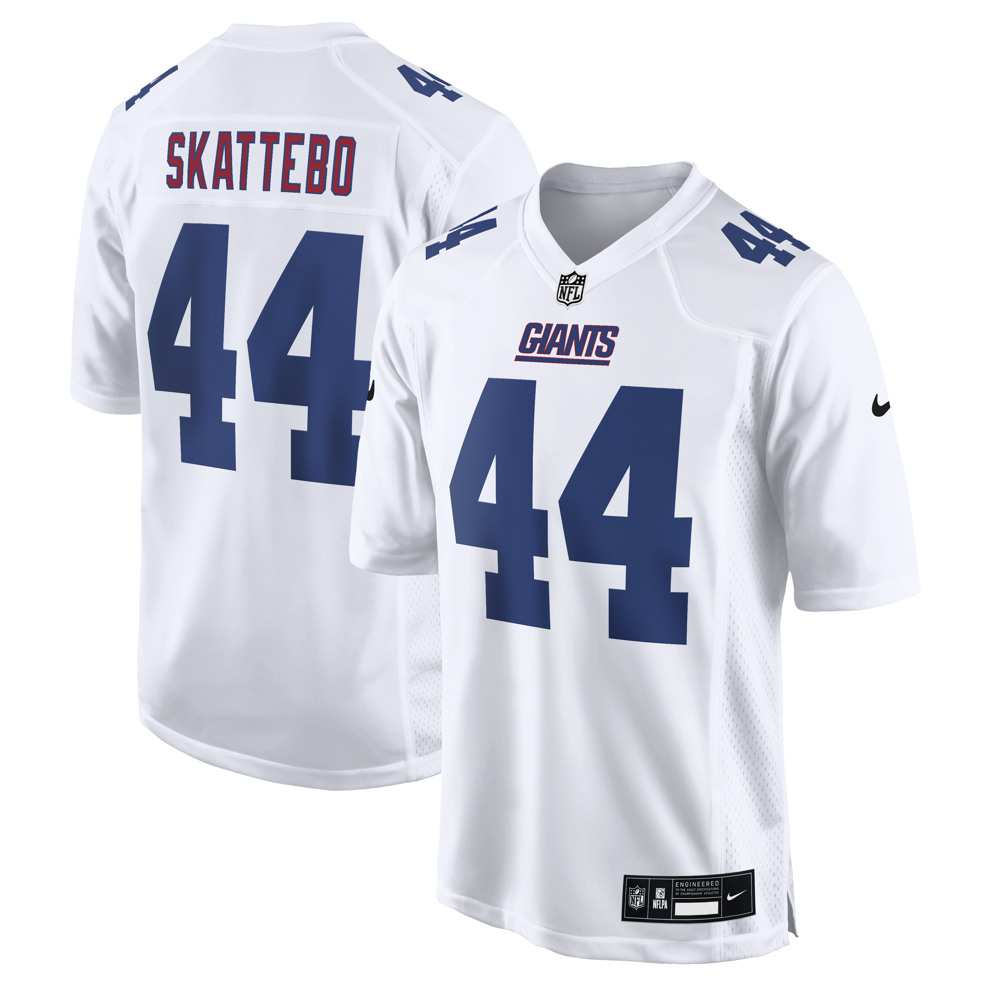 Cam Skattebo New York Giants Fashion Game Jersey - Tundra White