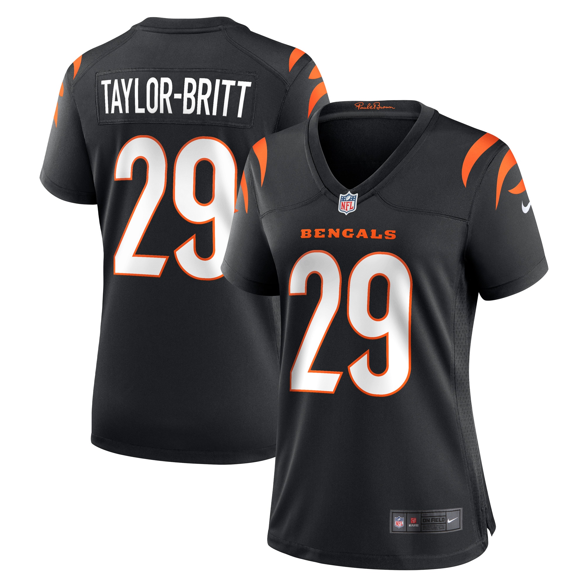 Cam Taylor-Britt Cincinnati Bengals Women's Game Player Jersey - Black