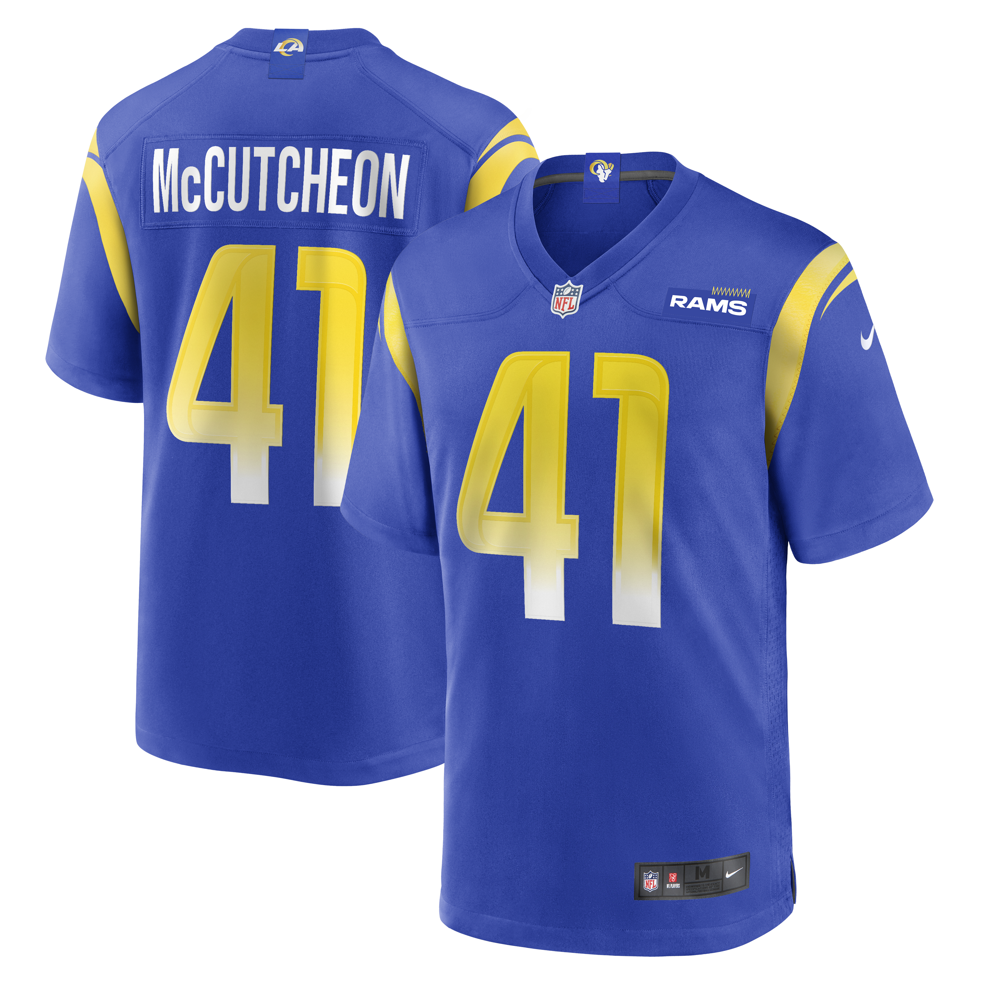 Cameron McCutcheon Los Angeles Rams Game Jersey - Royal