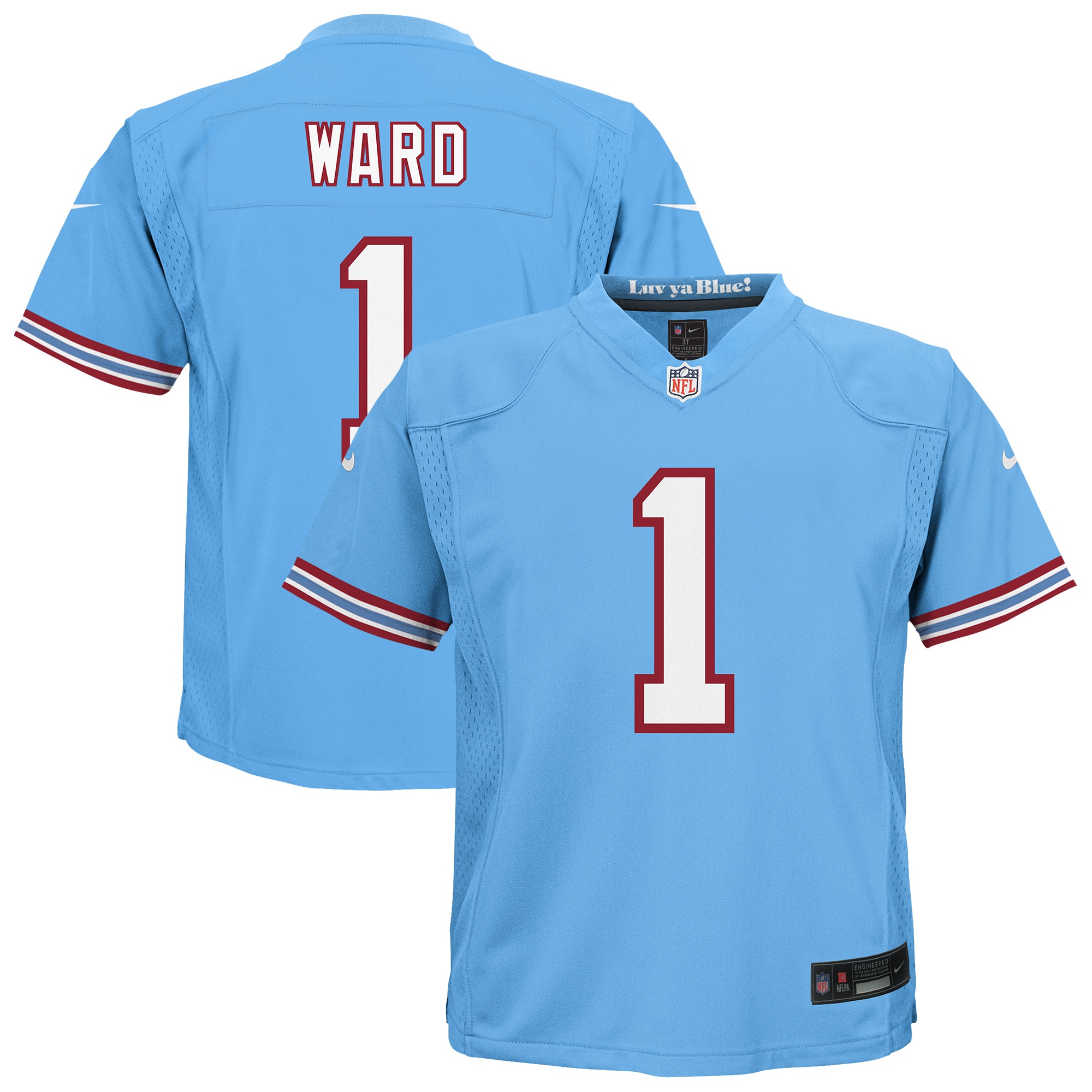 Cameron Ward Tennessee Titans Toddler Alternate 2 Game Jersey - Light Blue