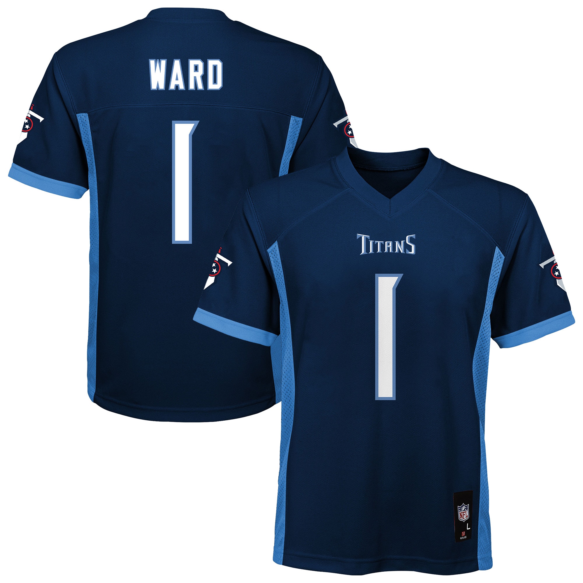 Cameron Ward Tennessee Titans Youth Player Jersey - Navy