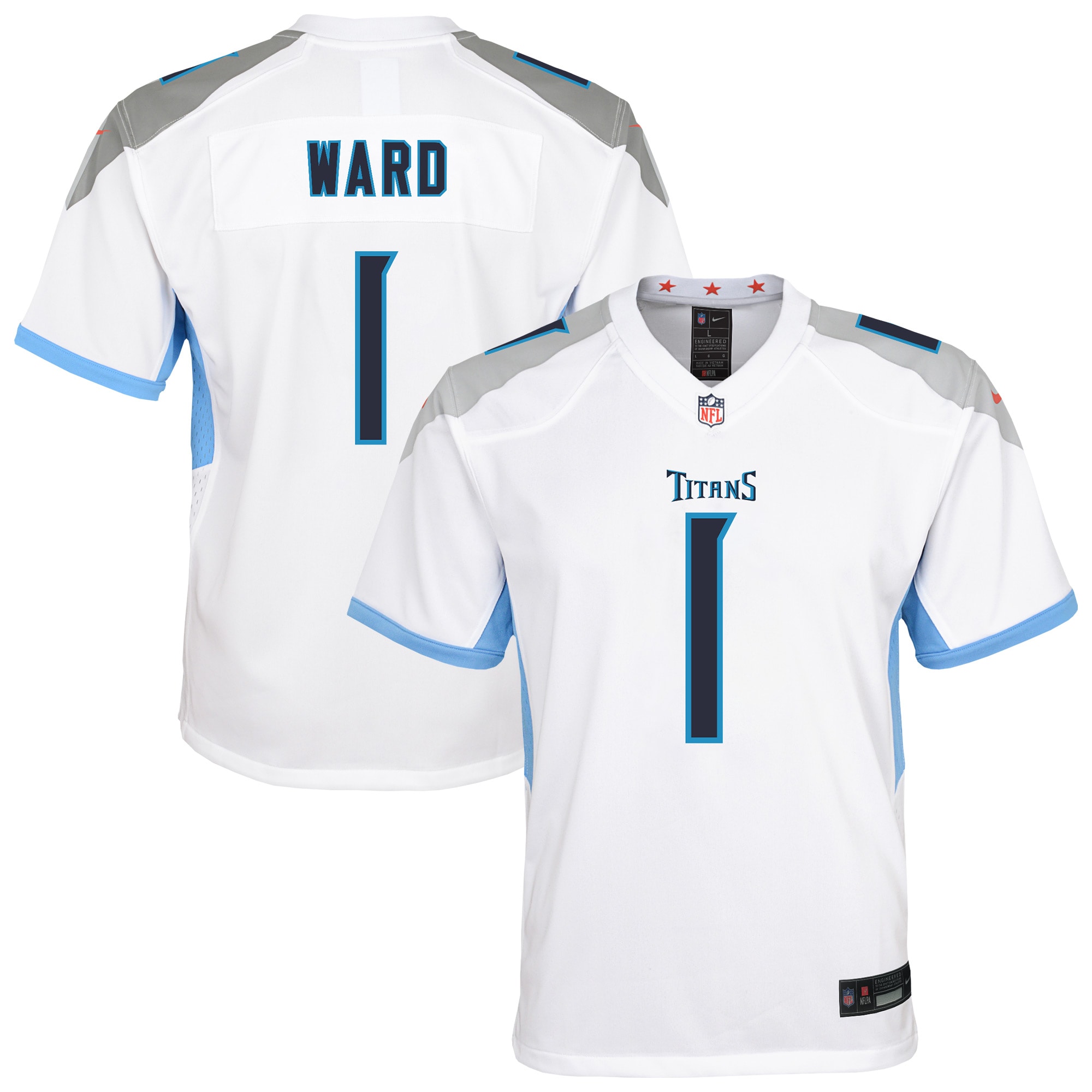 Cameron Ward Tennessee Titans Youth White Game Jersey
