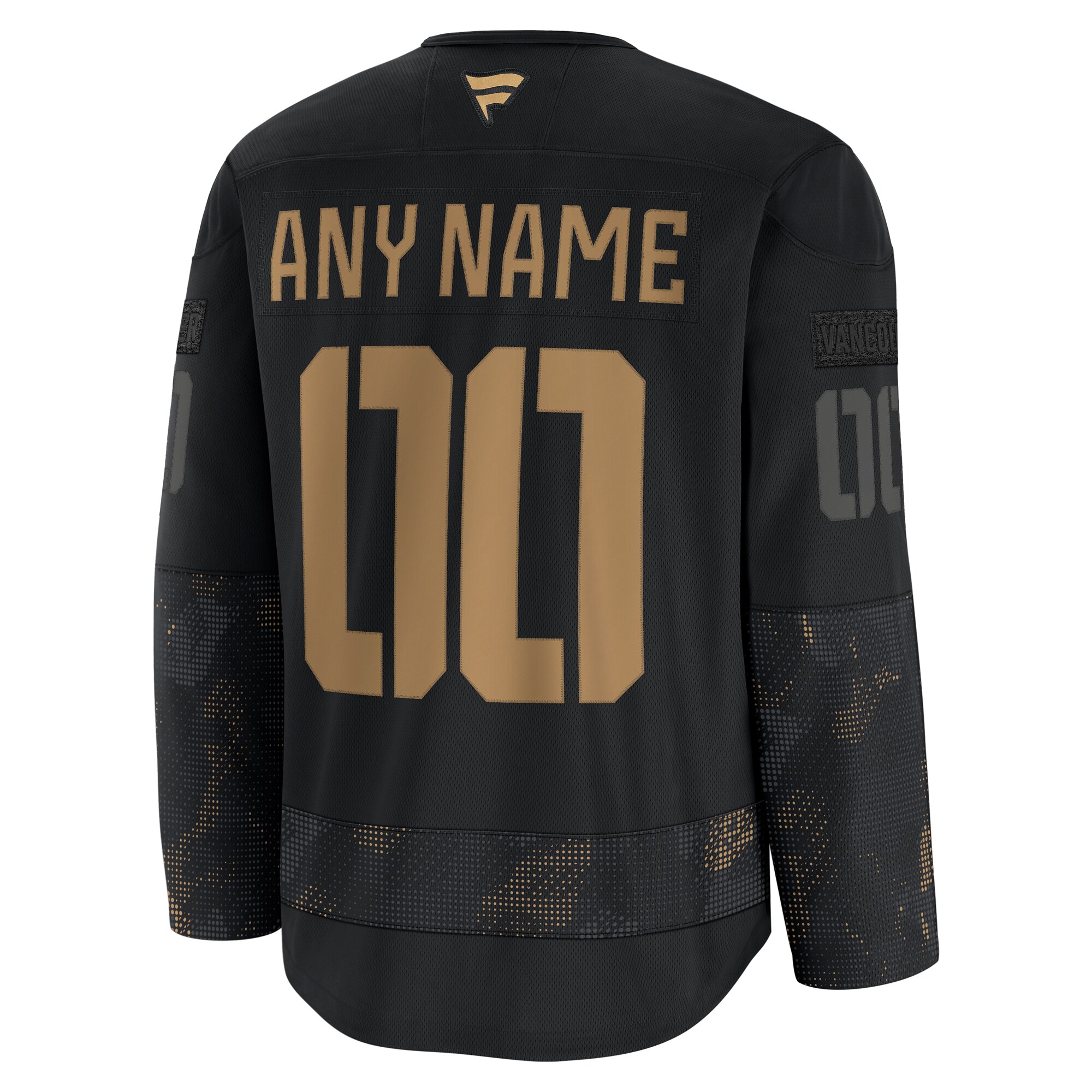 Alternative view of Canucks Custom Military Jersey - Exclusive 2024 Fanatics Practice Apparel