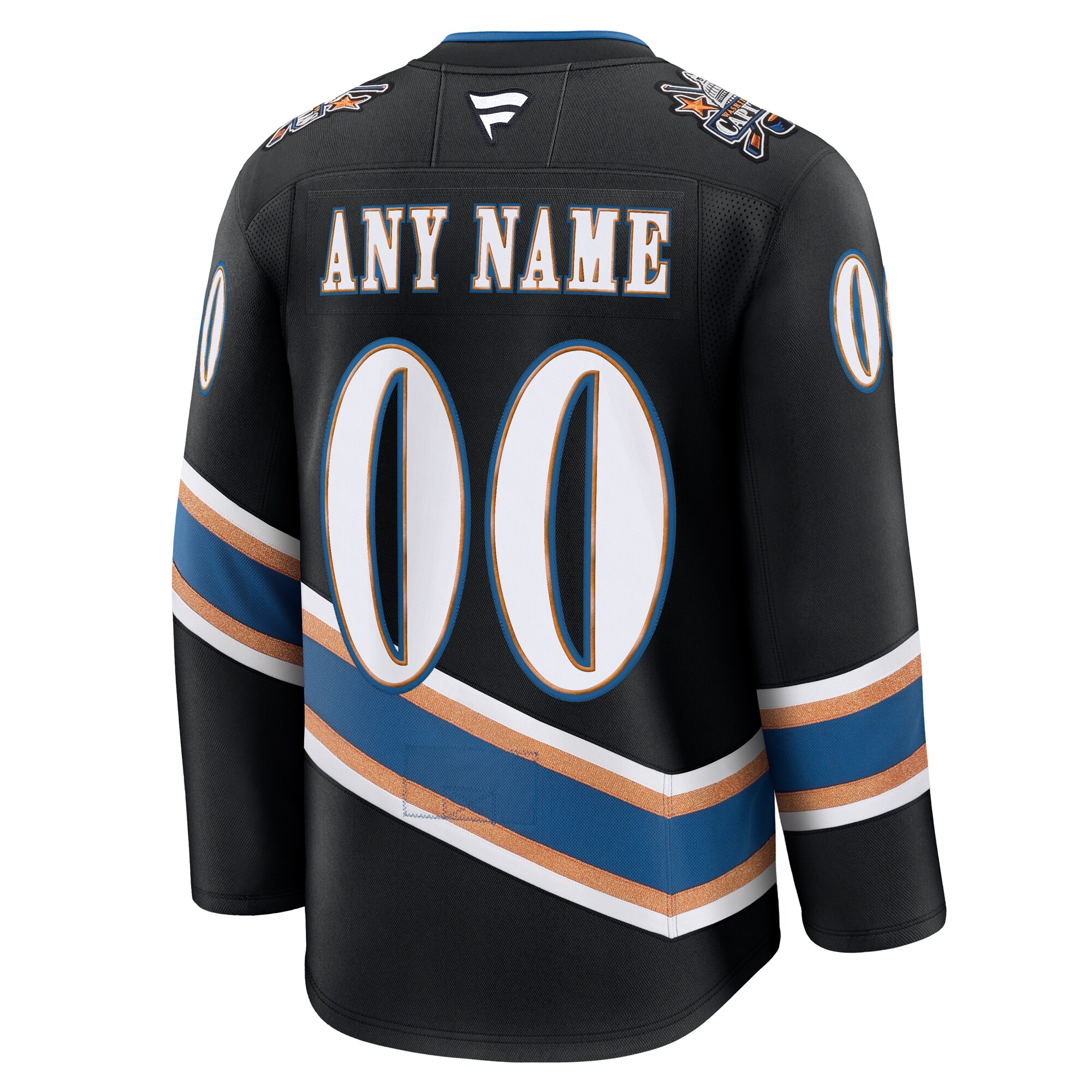 Alternative view of Capitals Alternate Black Jersey | Premium 50th Anniversary Fanatics