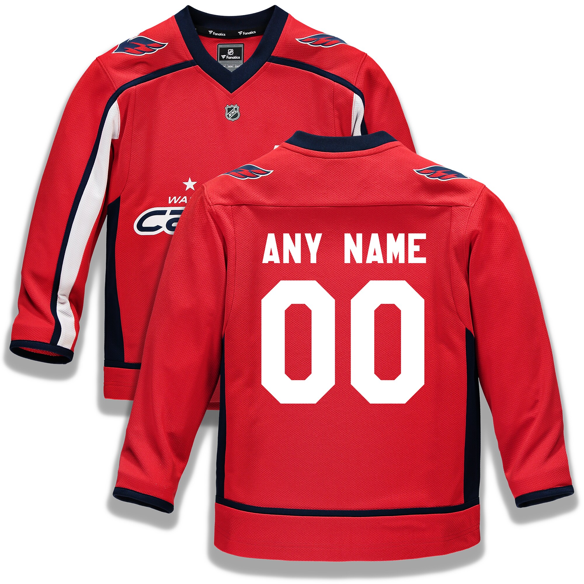Capitals Personalized Jersey - Fanatics - Red Custom NHL Gear