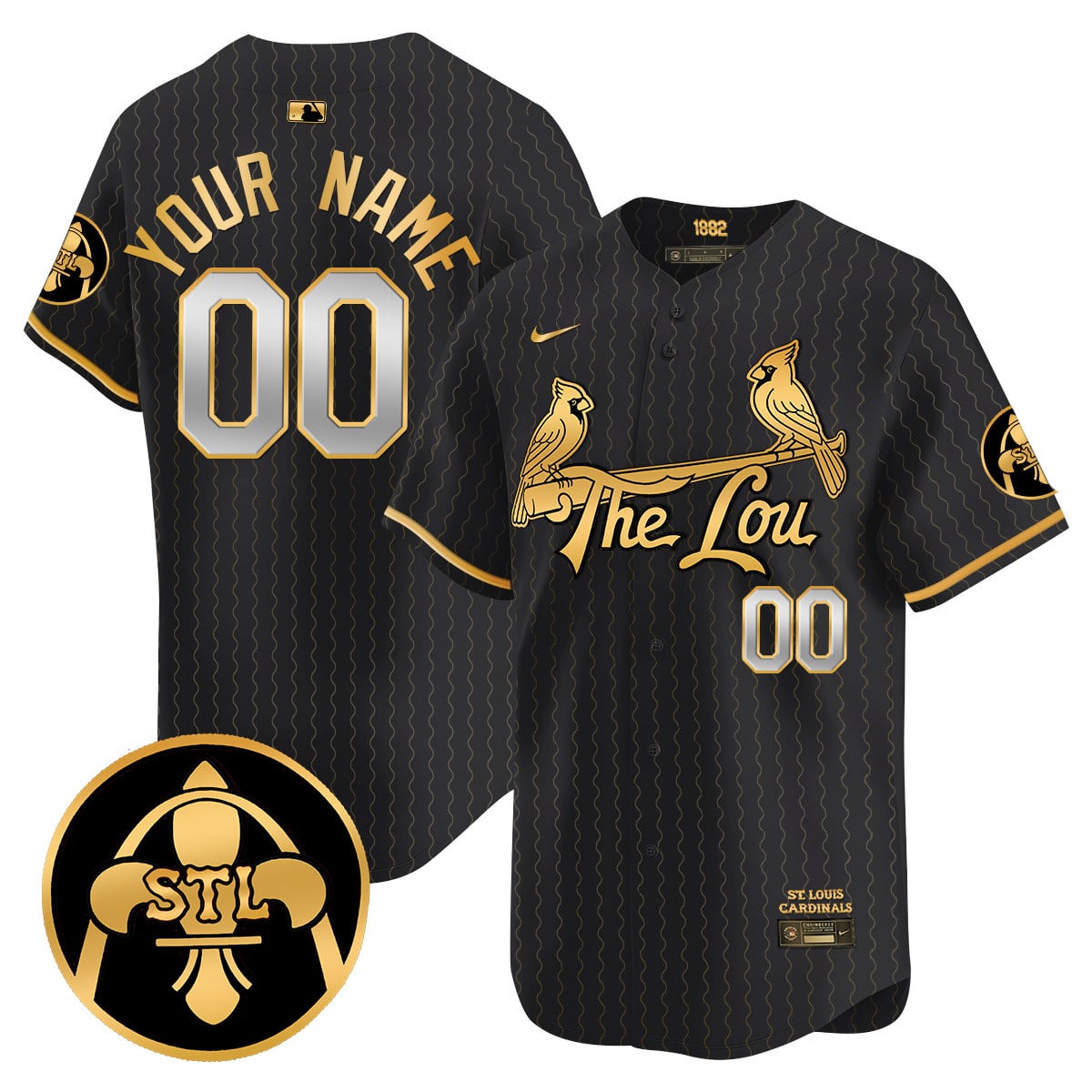 Alternative view of Cardinals 1882 Red Jersey - Nike St. Louis - Limited Edition
