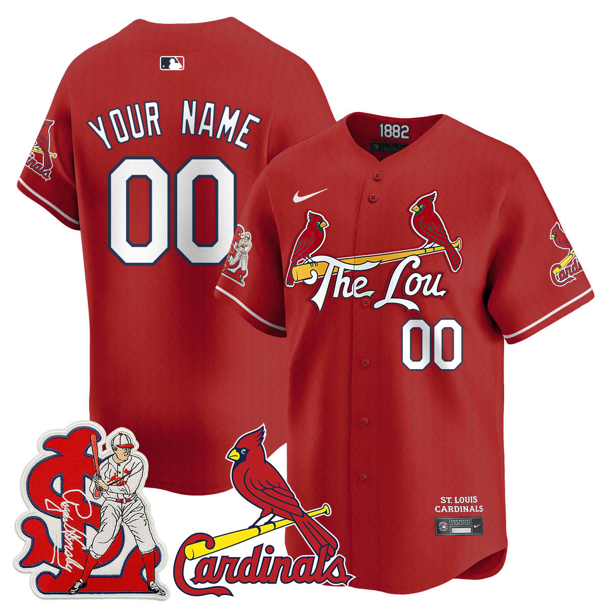 Alternative view of Cardinals Black Gold Jersey - Nike Cardinals Black & Gold Custom