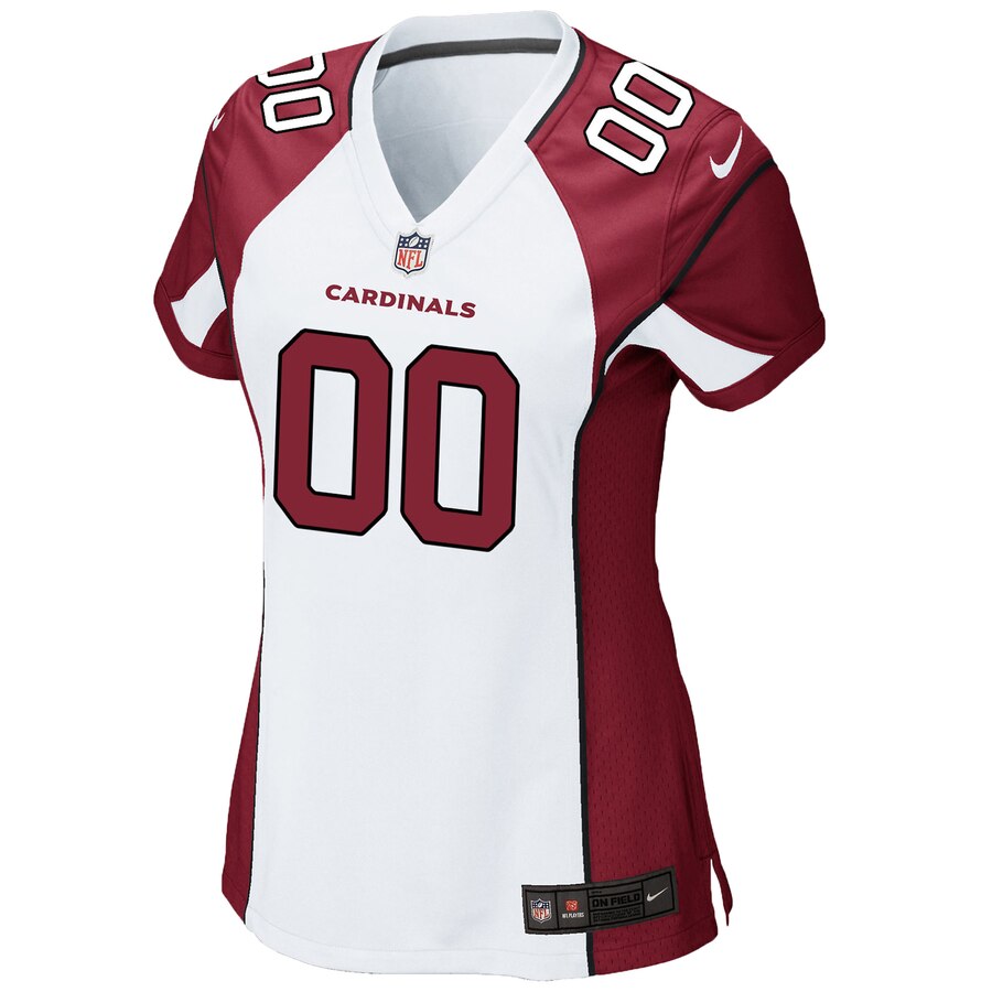 Alternative view of Cardinals Custom Jersey - Nike Cardinals White & Maroon Custom Jersey