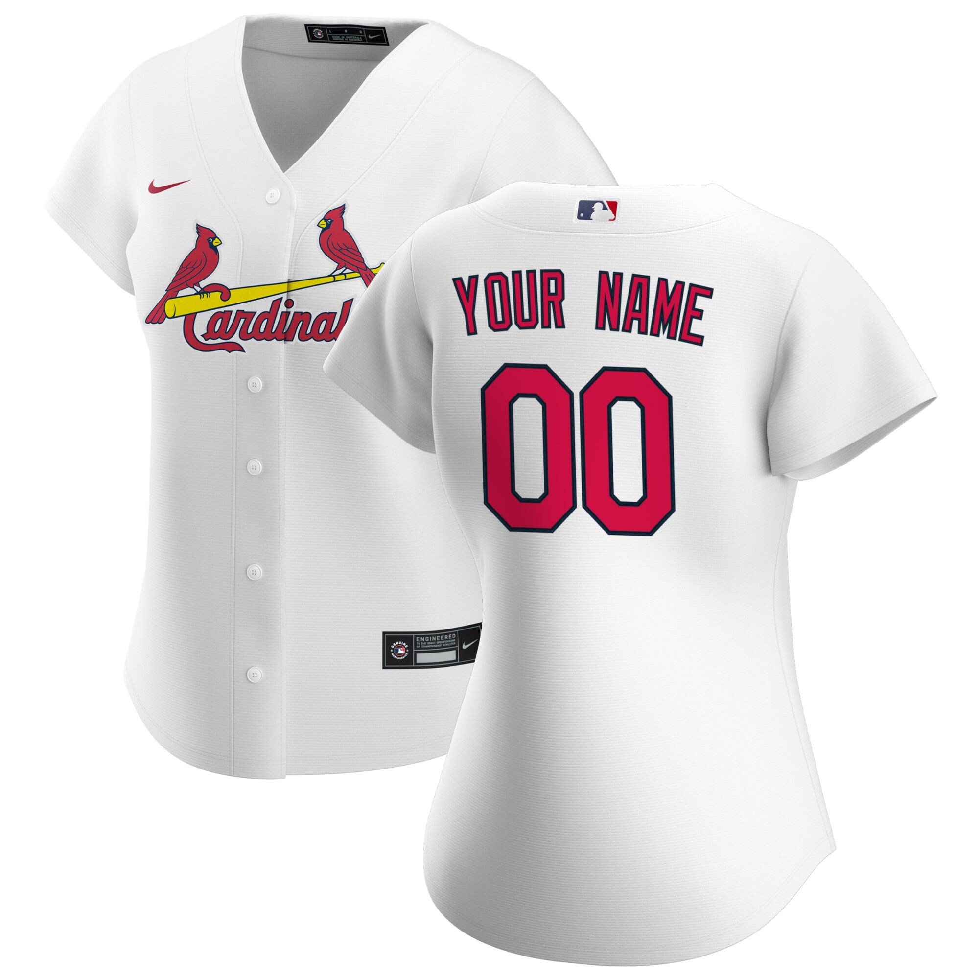 Cardinals Custom White Jersey - Nike - Personalized MLB Style