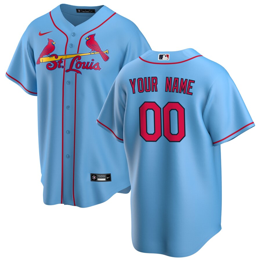 Cardinals Light Blue Custom Jersey nike - Nike Cardinals Light Blue