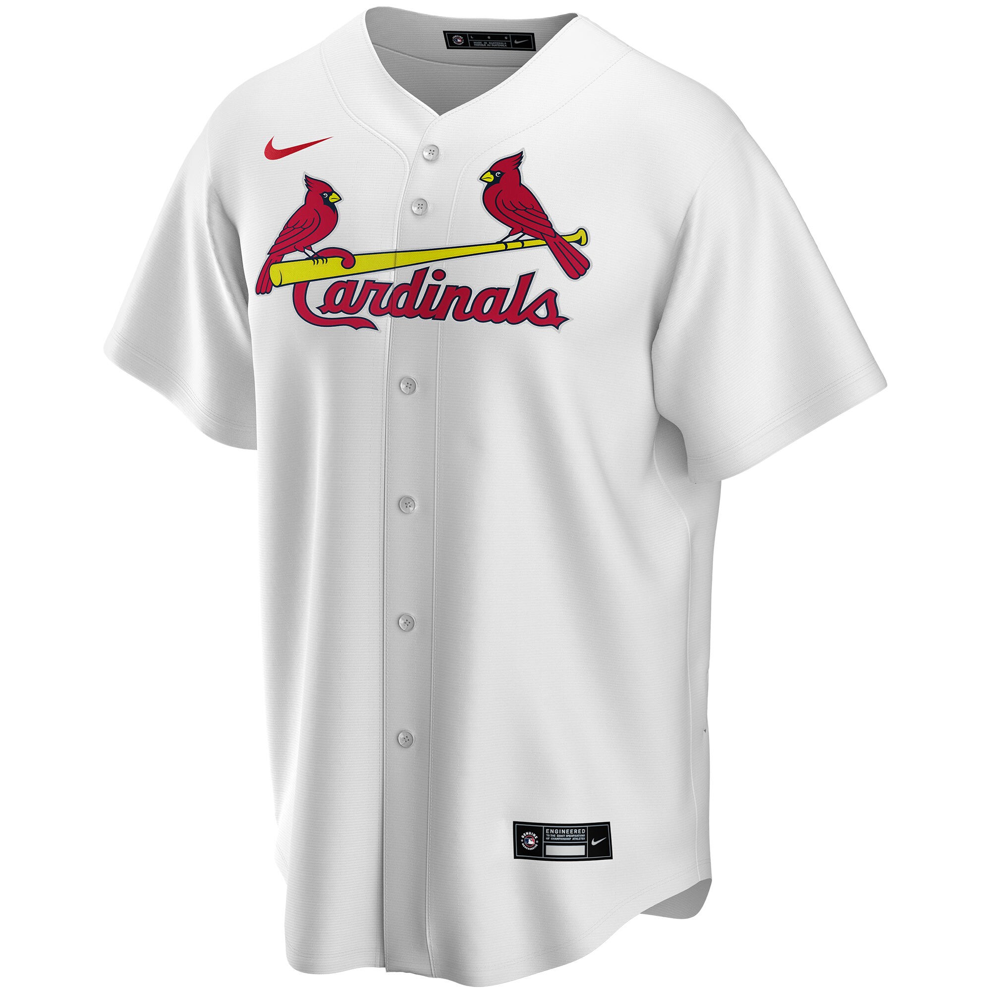 Alternative view of Cardinals White Custom Jersey nike personalized - Nike Cardinals White